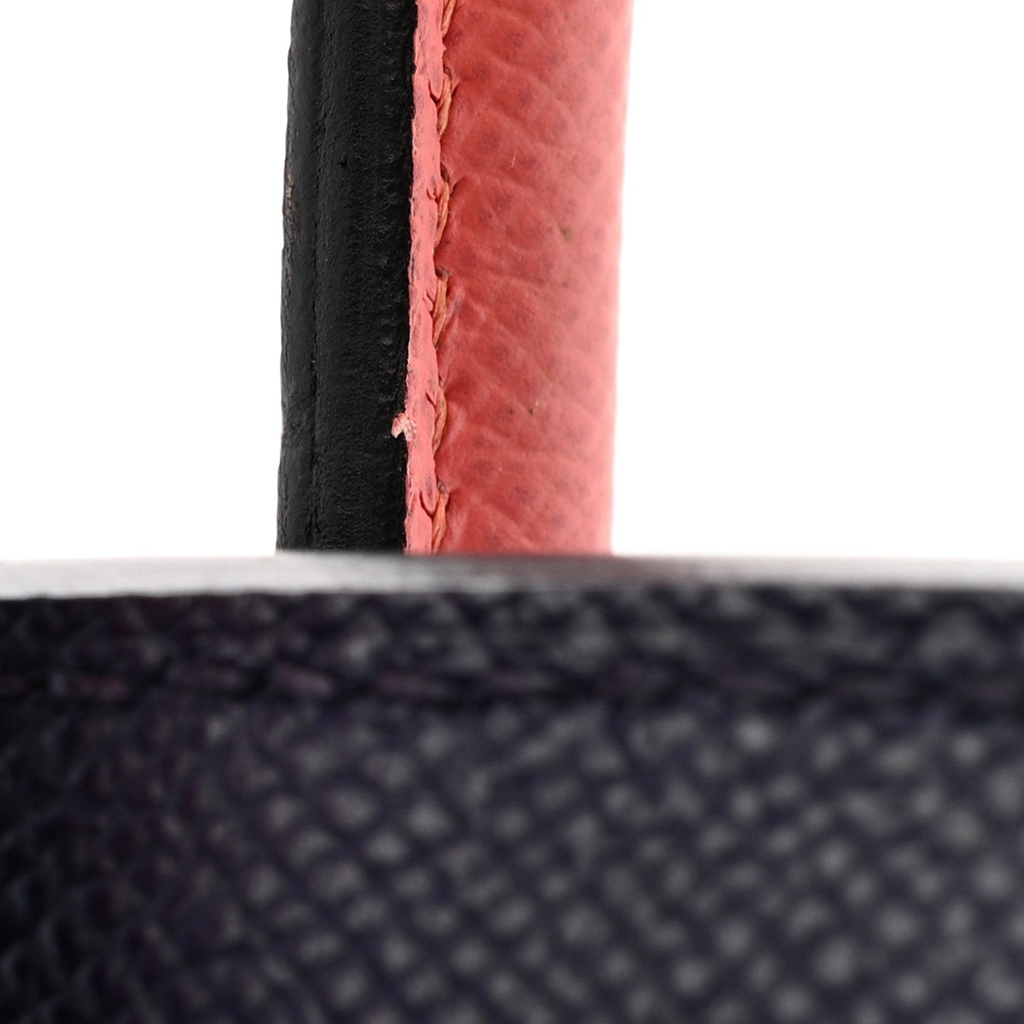 Epsom Horseshoe Birkin 35 Bleu Saphir Flamingo