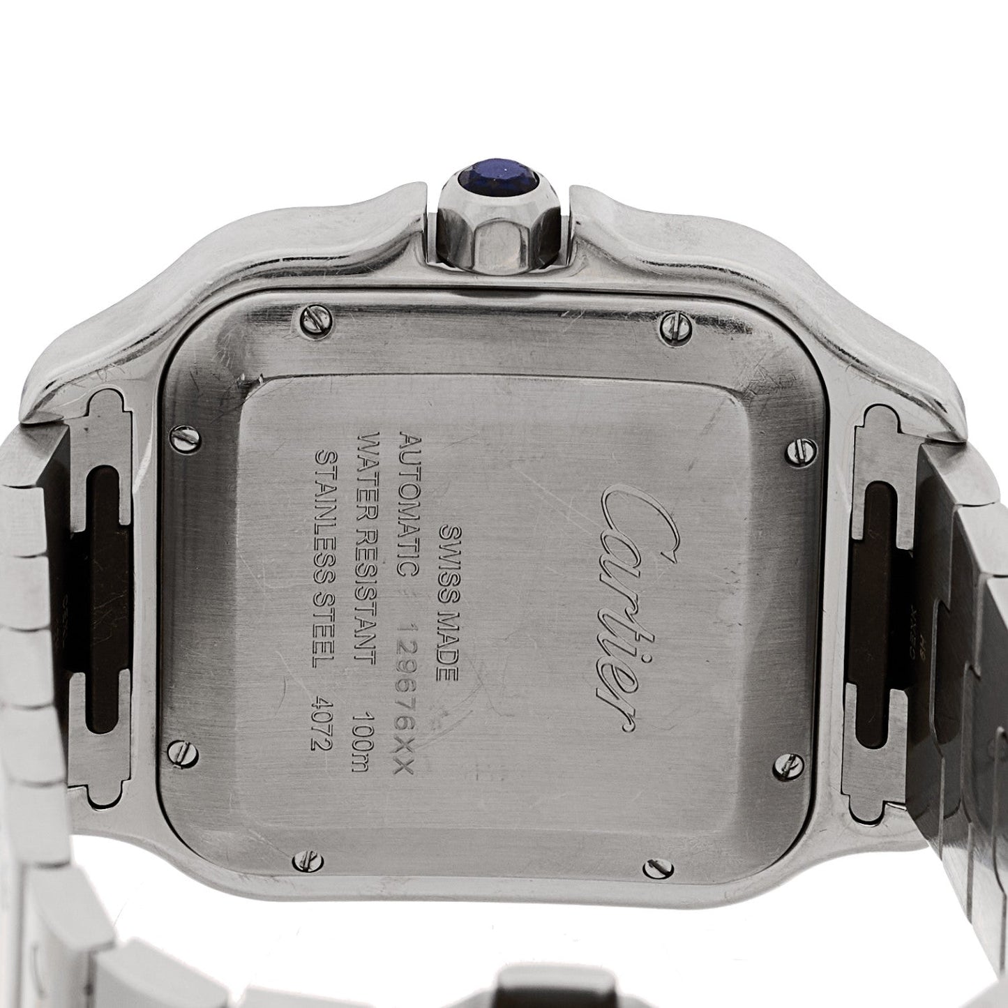 Stainless Steel 39.8mm Santos De Cartier Automatic Watch