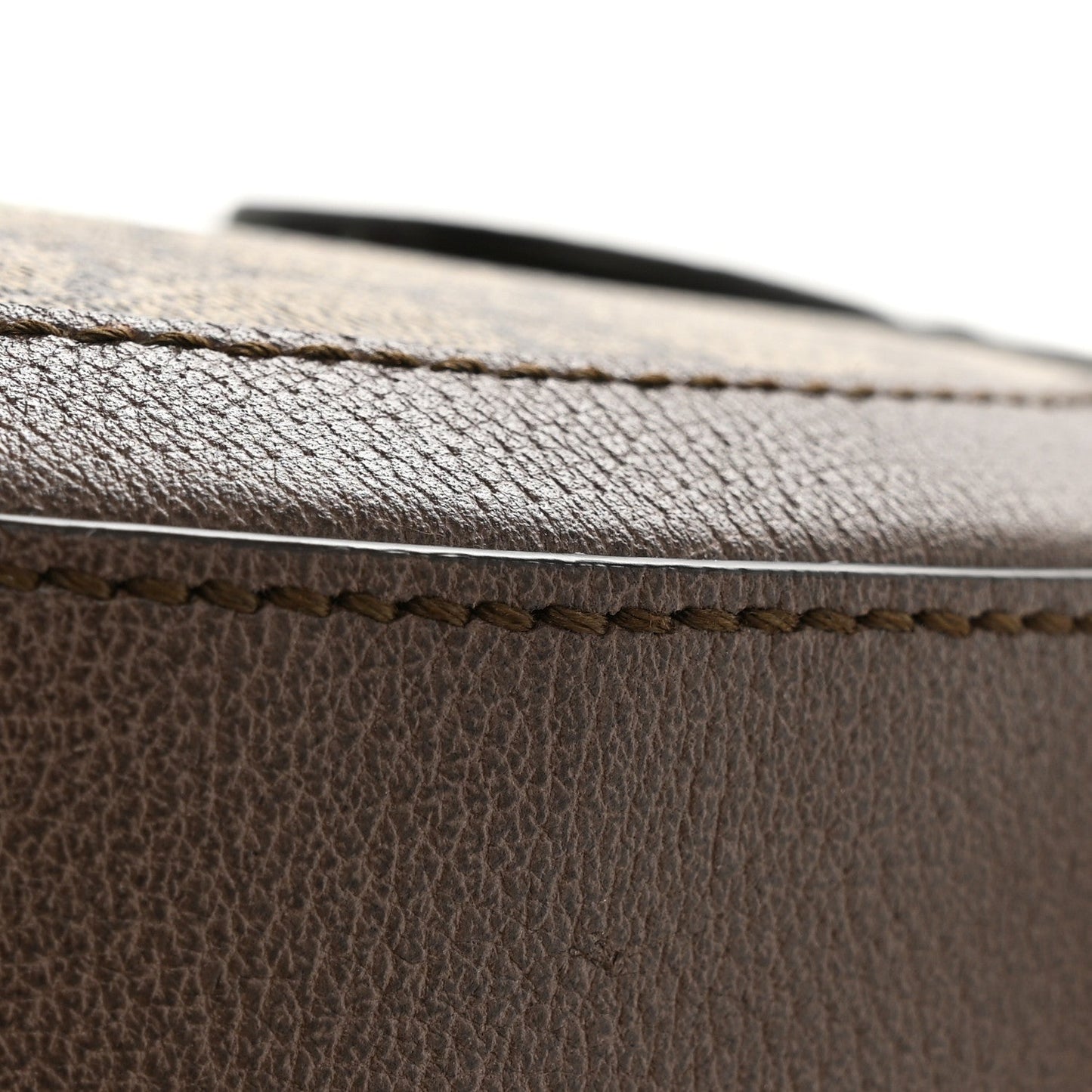 GG Supreme Monogram Web Mini Ophidia Round Shoulder Bag Brown