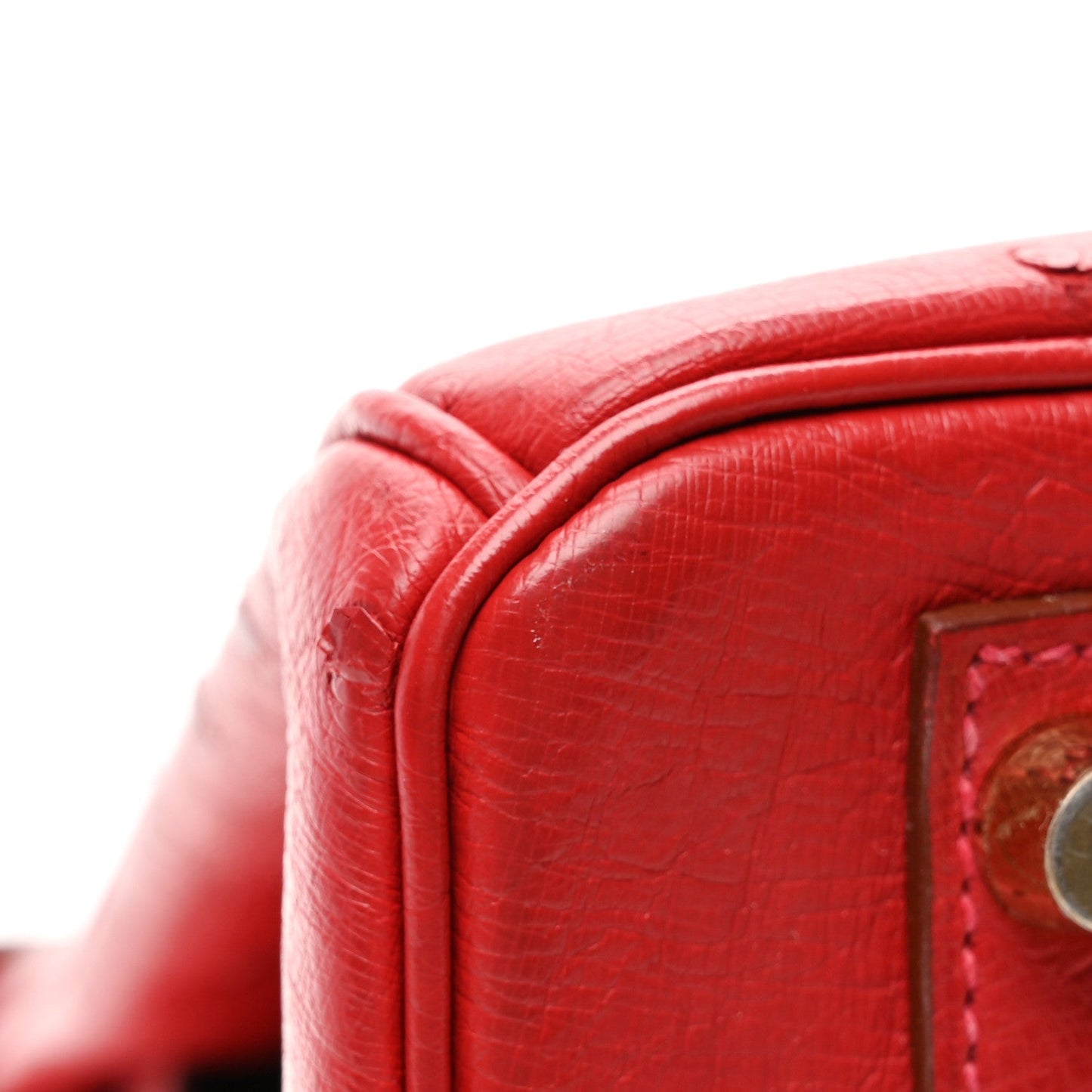 Ostrich Birkin 30 Rouge Vif
