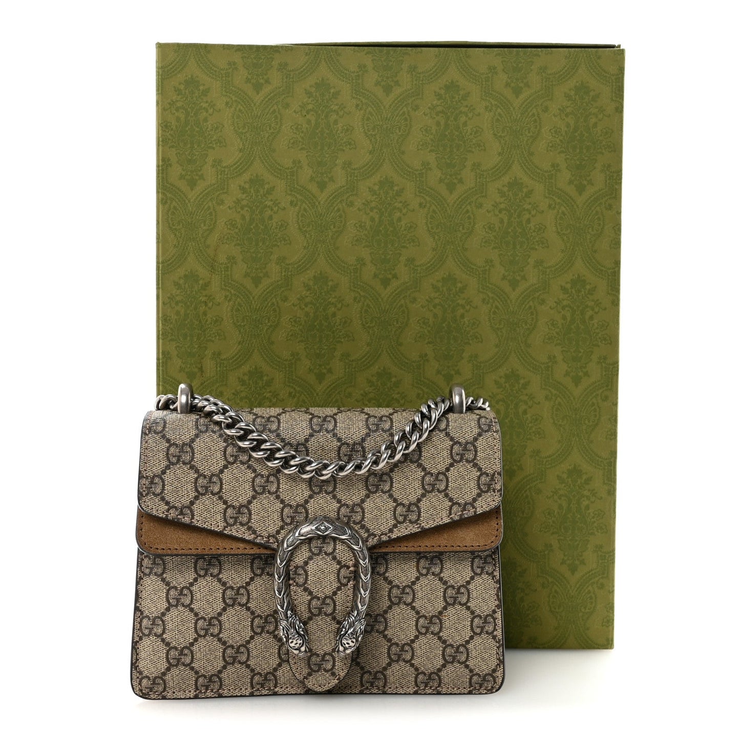 GG Supreme Monogram Mini Dionysus Shoulder Bag Taupe