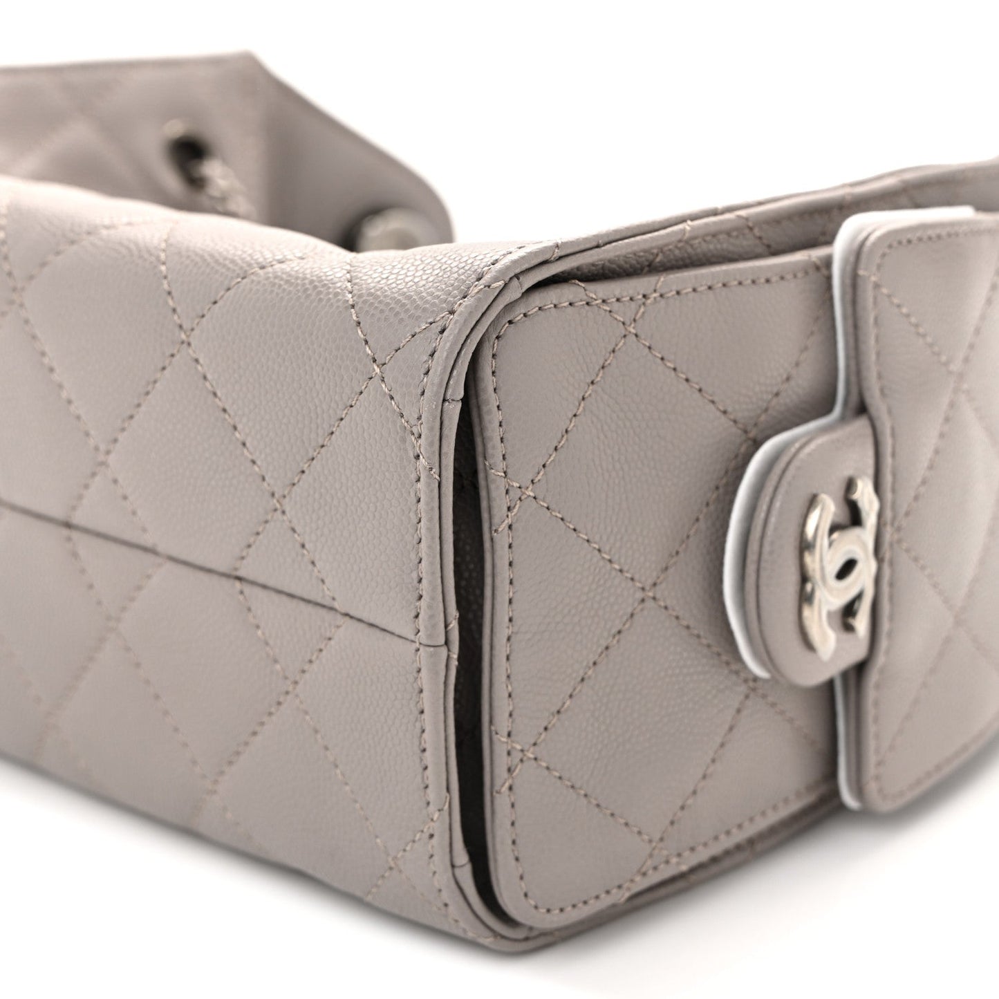 Caviar Quilted Mini Chanel 25 Handbag Dark Grey