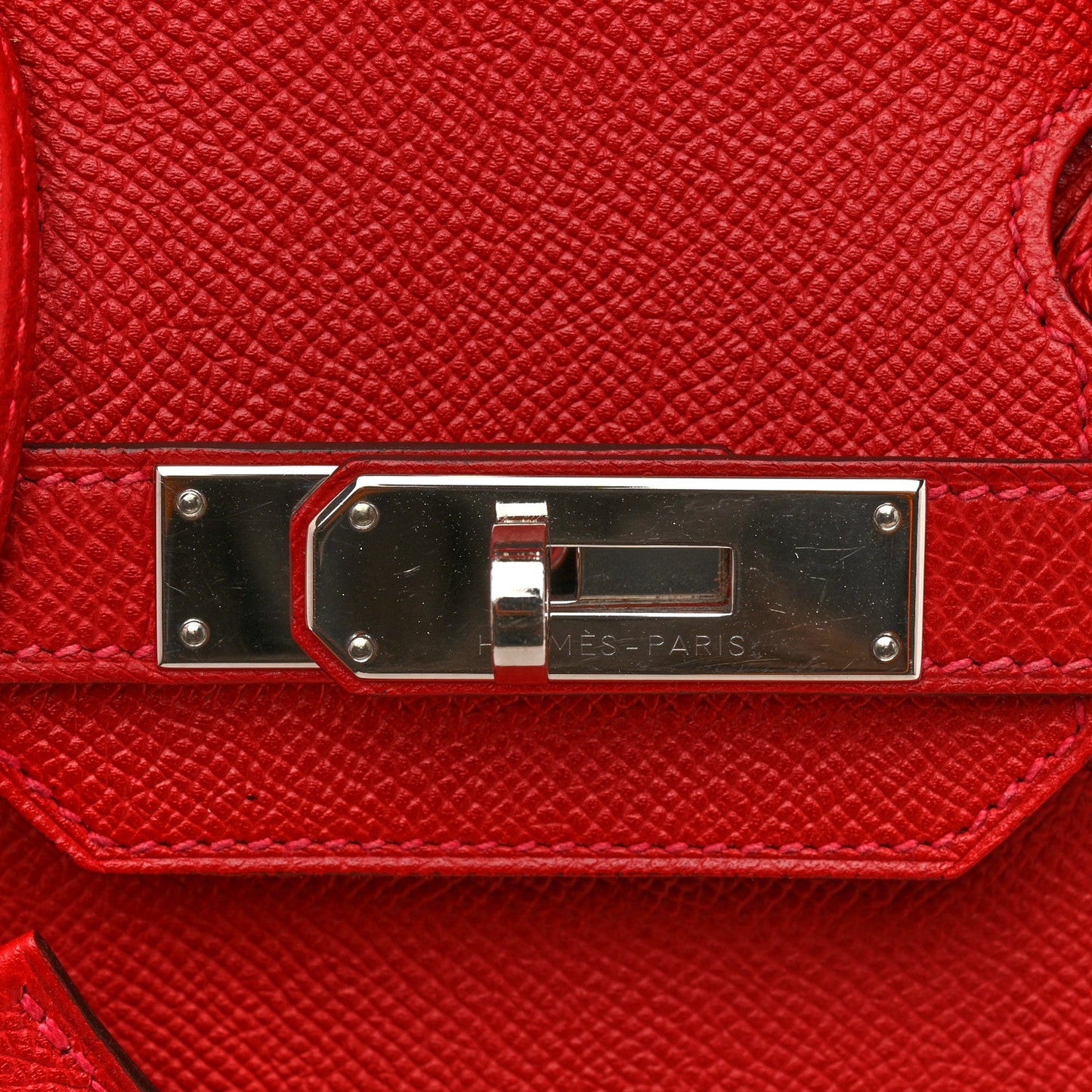 Epsom Birkin 30 Rouge Casaque