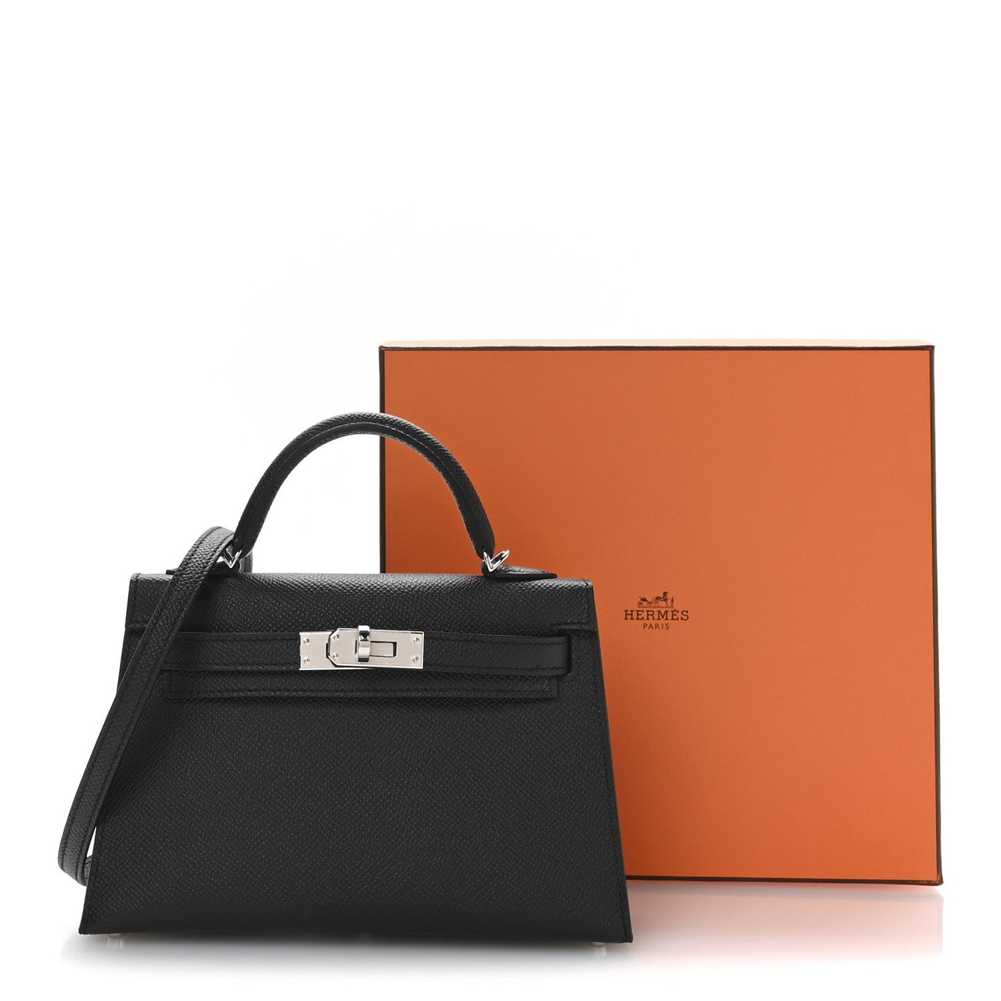 Epsom Mini Kelly Sellier 20 Black