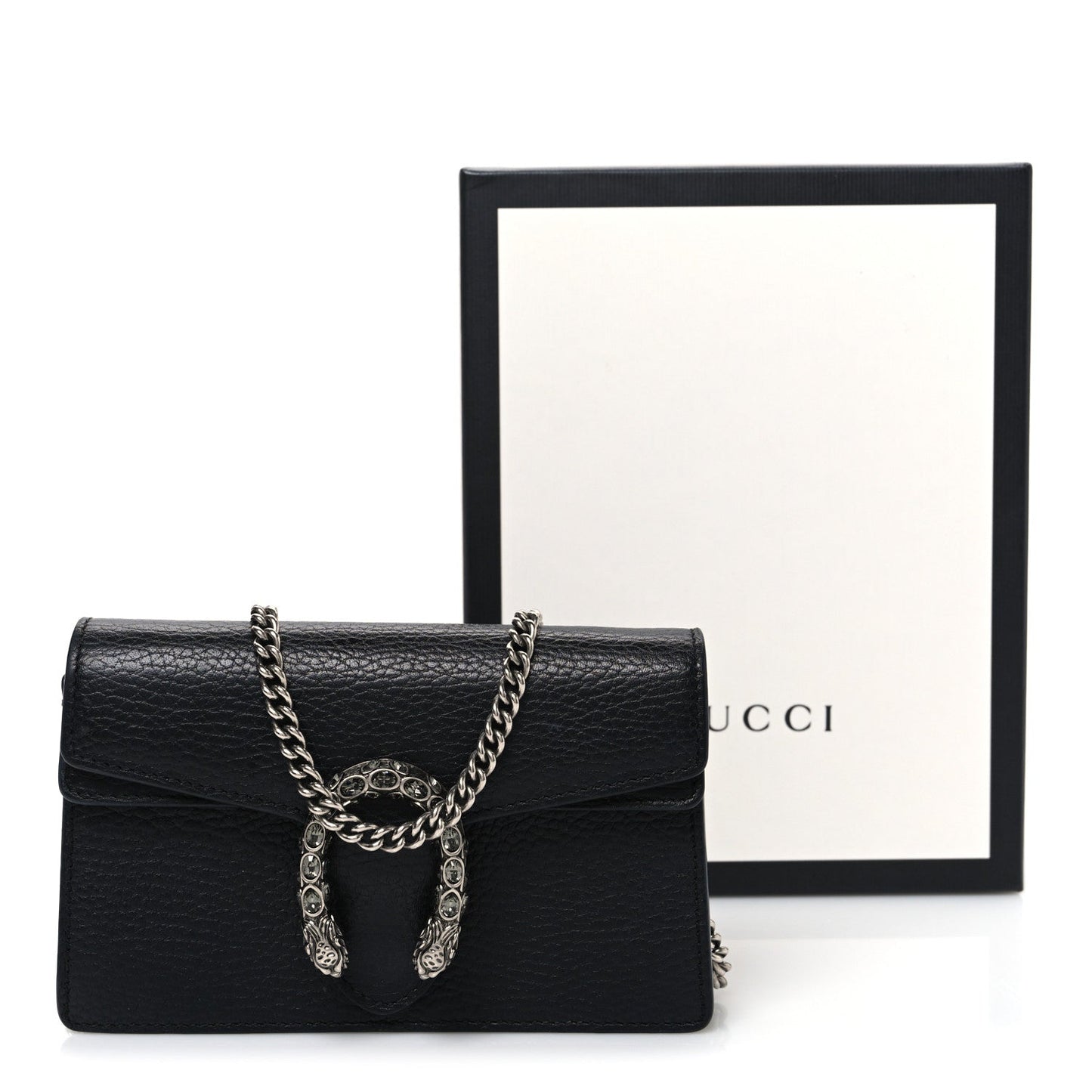 Calfskin Super Mini Dionysus Shoulder Bag Black