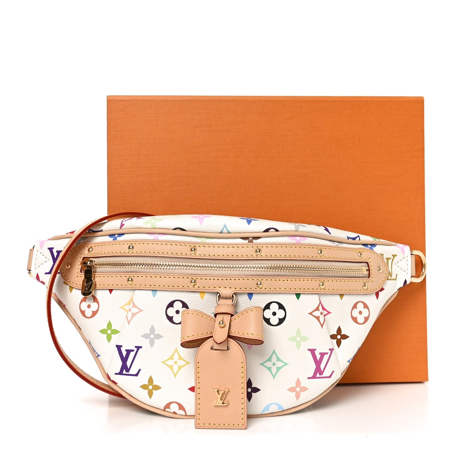 LV X TM Monogram Multicolor High Rise Bumbag White