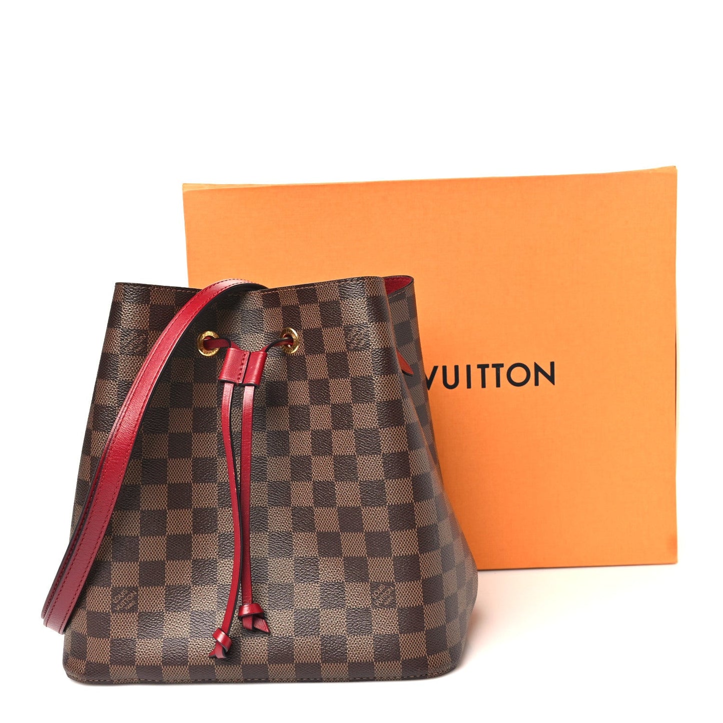 Damier Ebene Neonoe MM Cherry Berry