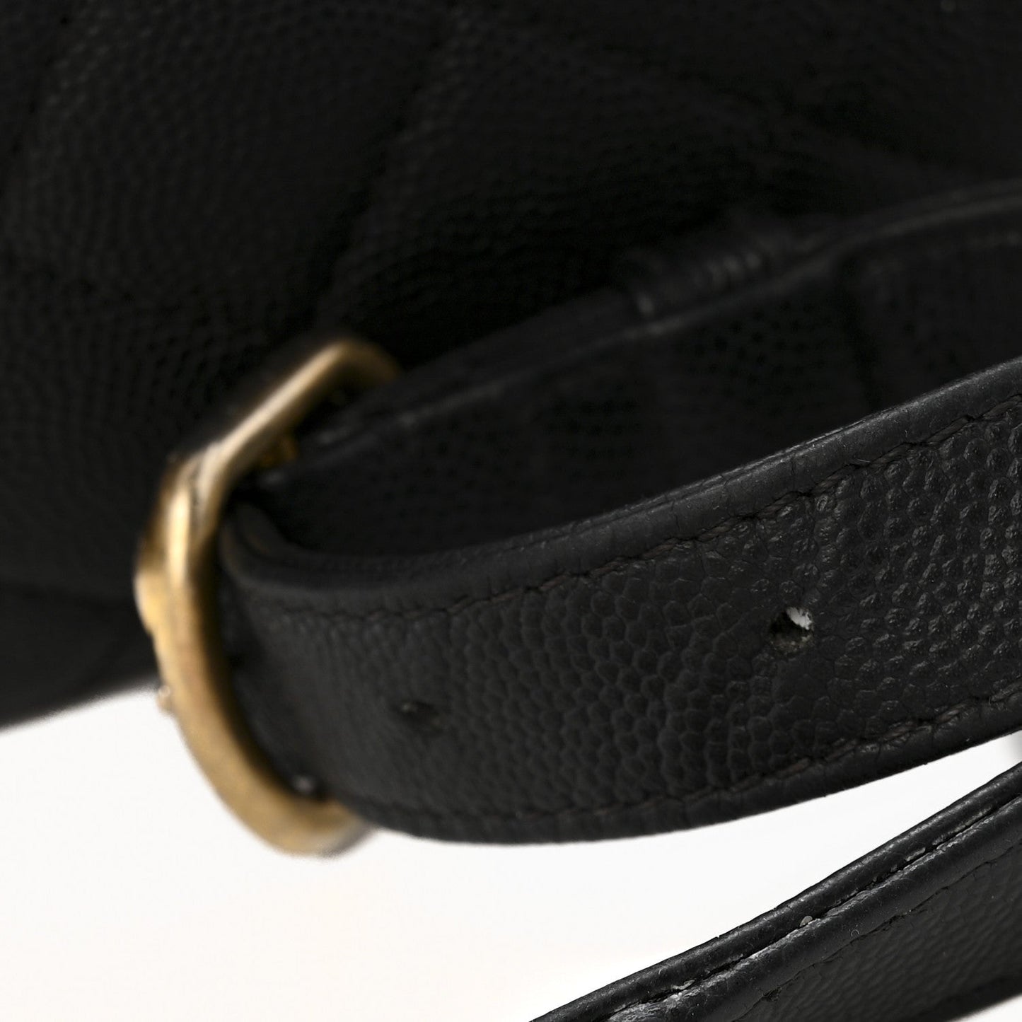 Caviar Quilted Filigree Waist Bag Black