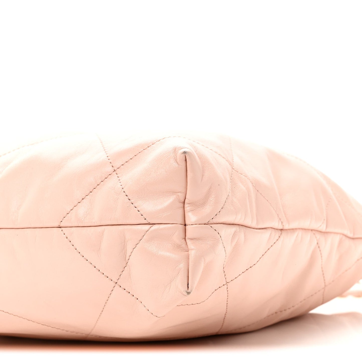 Shiny Calfskin Quilted Small Chanel 22 Light Pink