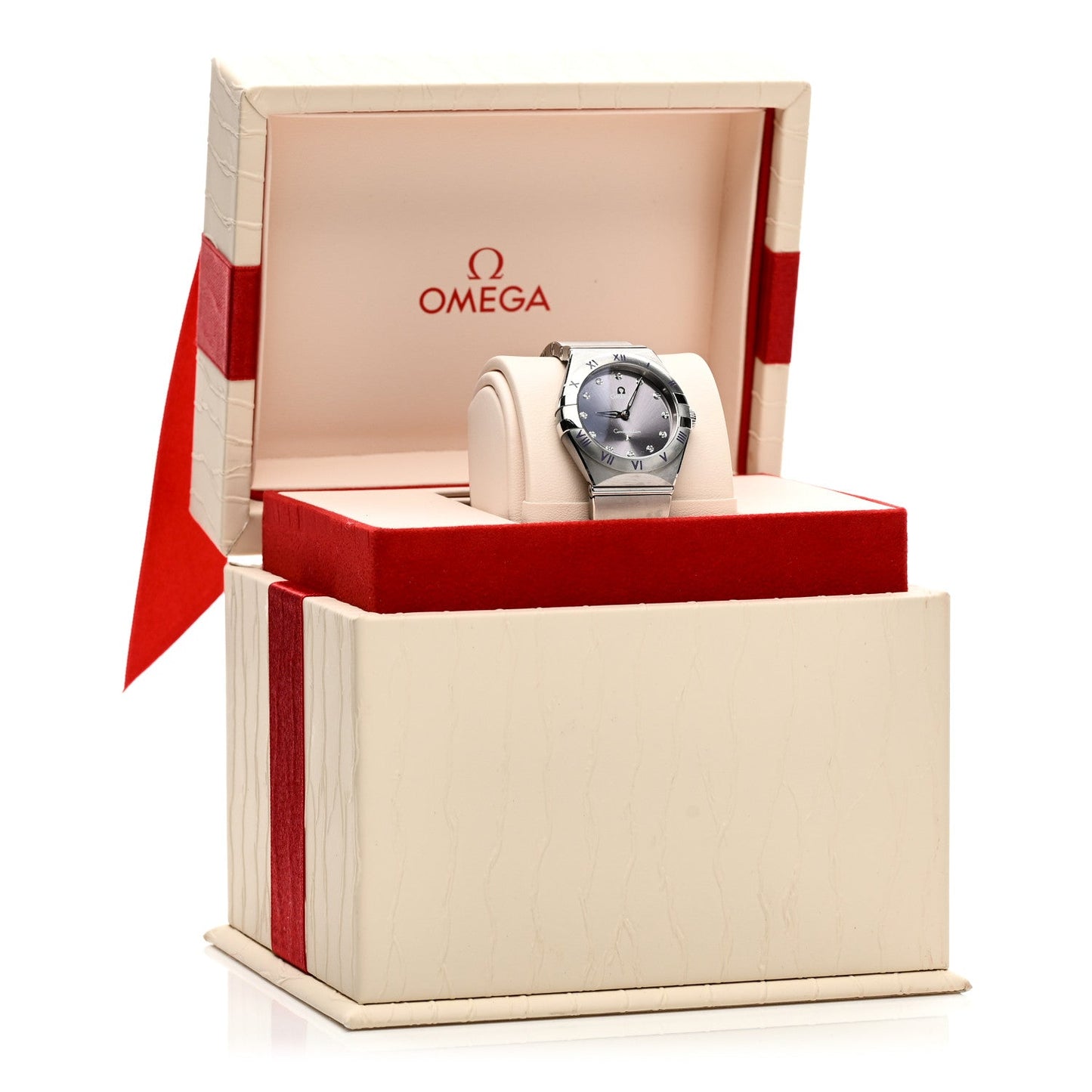 Stainless Steel Diamond 28mm Constellation Quartz Watch Purple 131.10.28.60.60.002