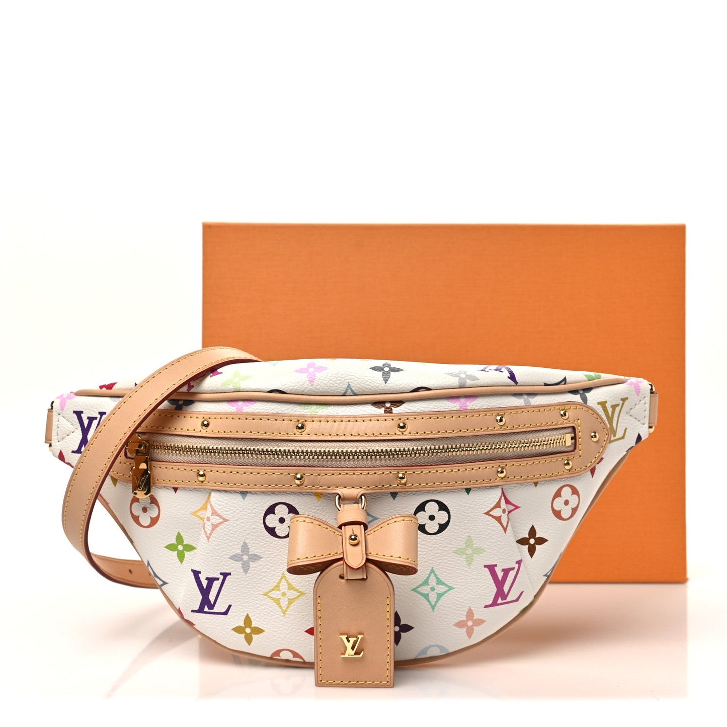 LV X TM Monogram Multicolor High Rise Bumbag White