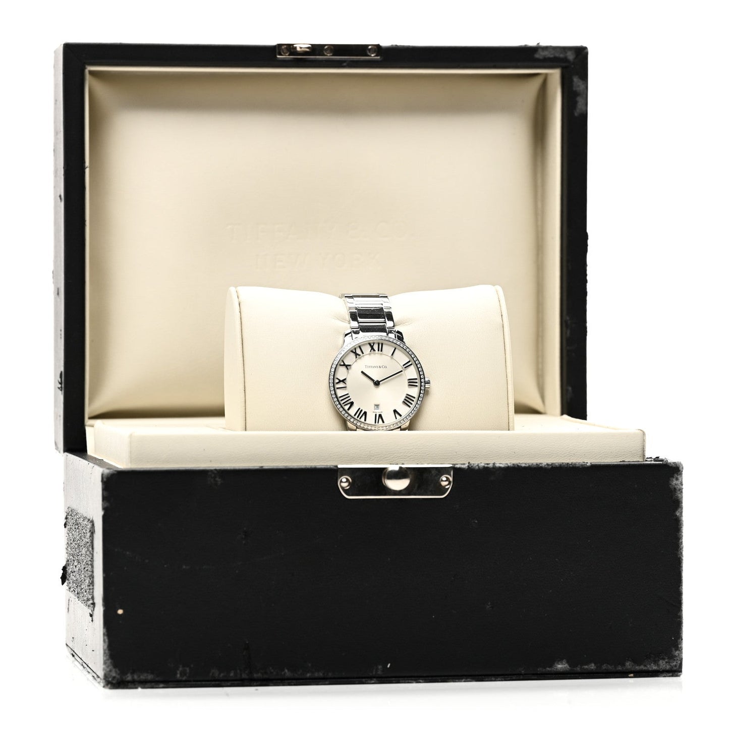 Stainless Steel Diamond Bezel 31mm Atlas 2-Hand Quartz Watch