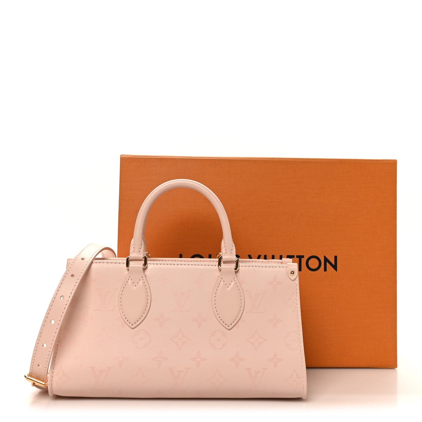 Calfskin OnTheGo East West Pearl Pink