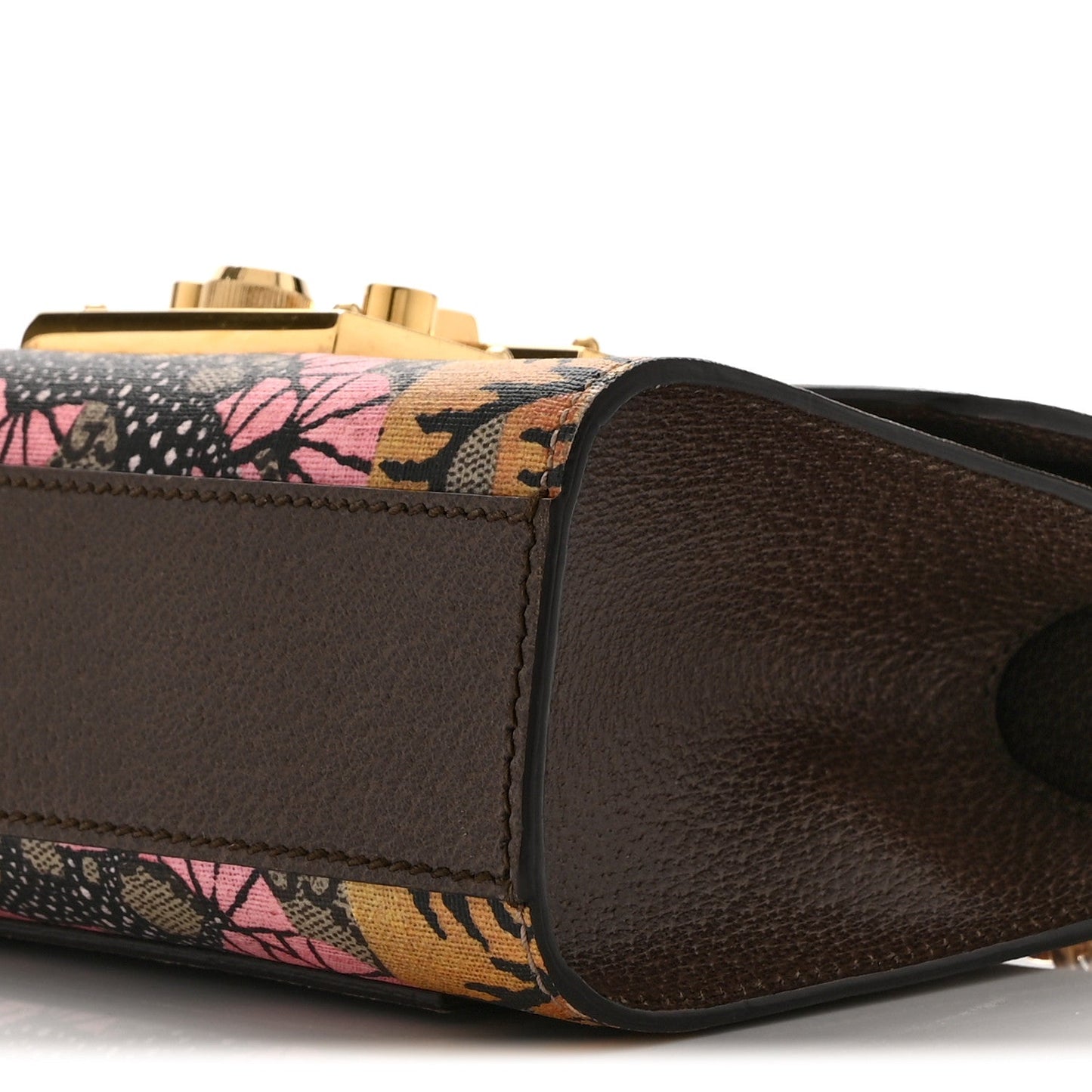 GG Supreme Monogram Bengal Small Padlock Shoulder Bag Beige Pink