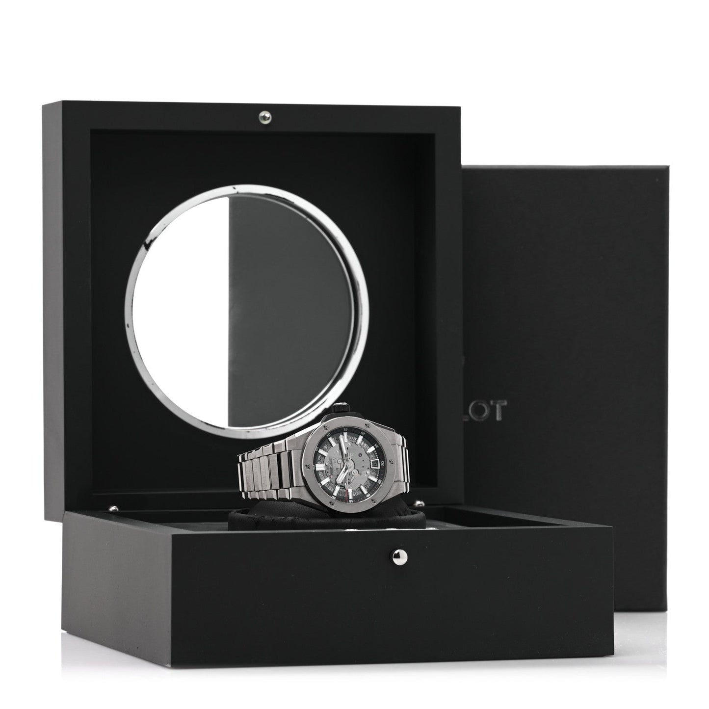 Titanium 40mm Big Bang Integrated Time Only Automatic Watch Silver 456.NX.0170.NX