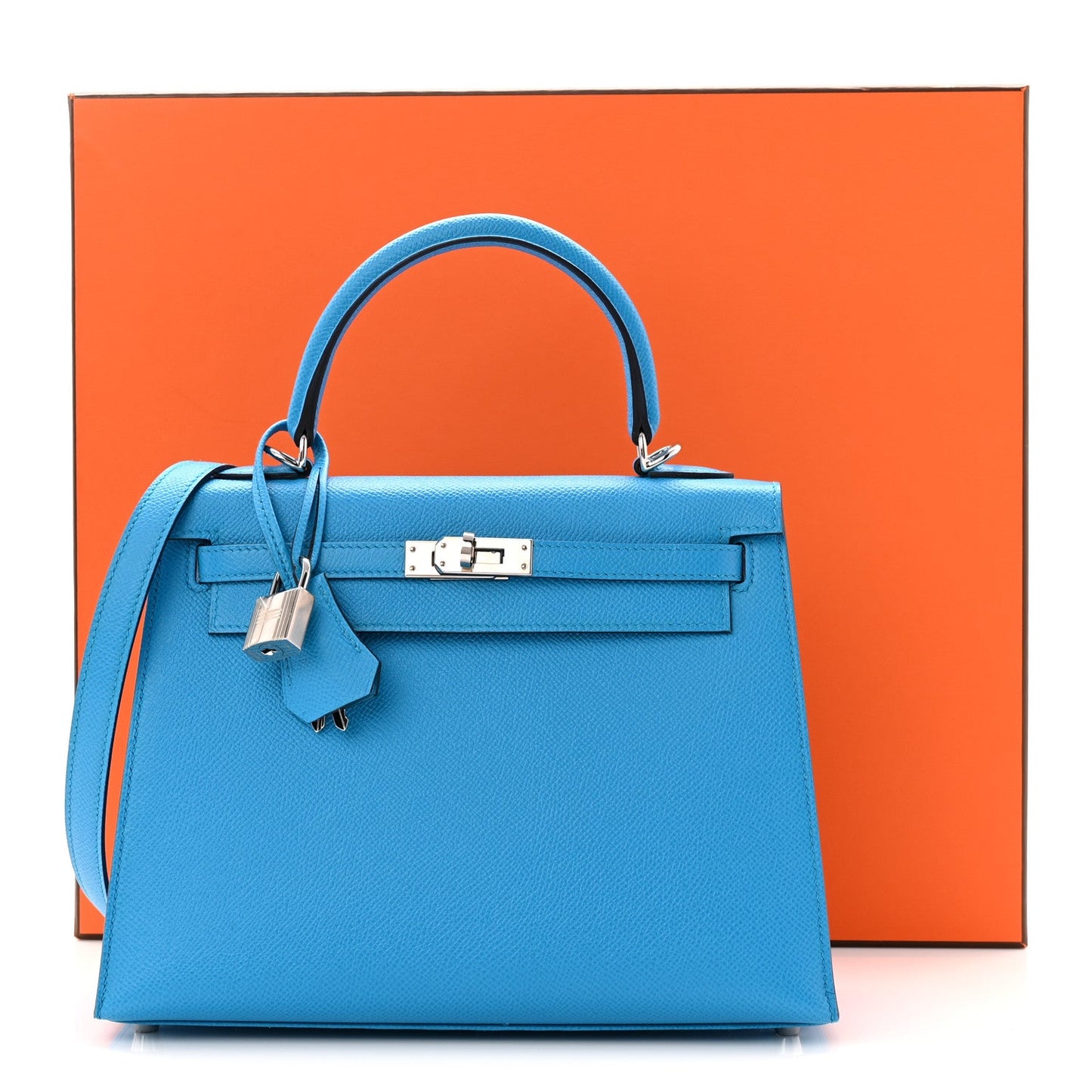 Epsom Kelly Sellier 25 Bleu Frida