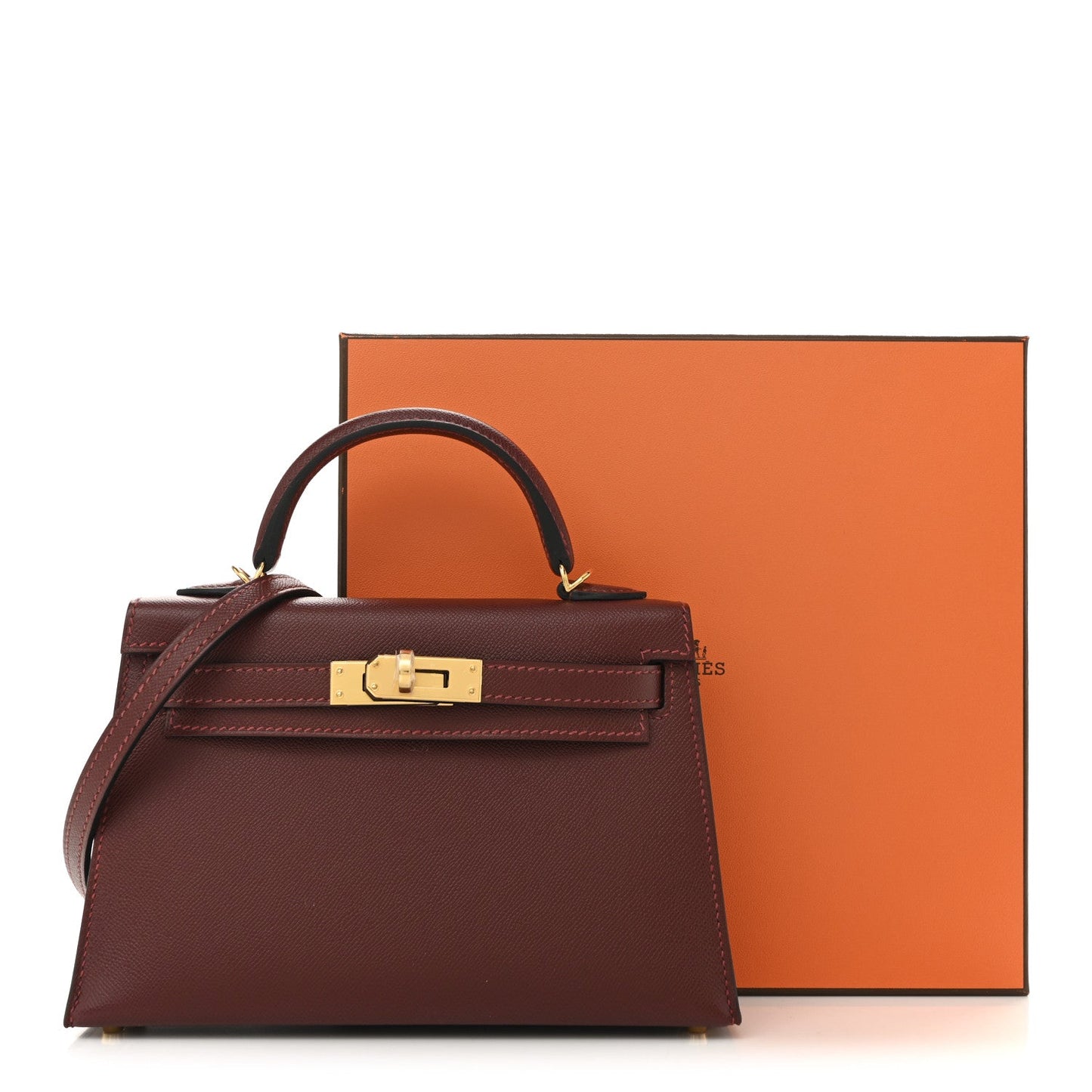 Madame Calfskin Mini Kelly Sellier 20 Rouge H