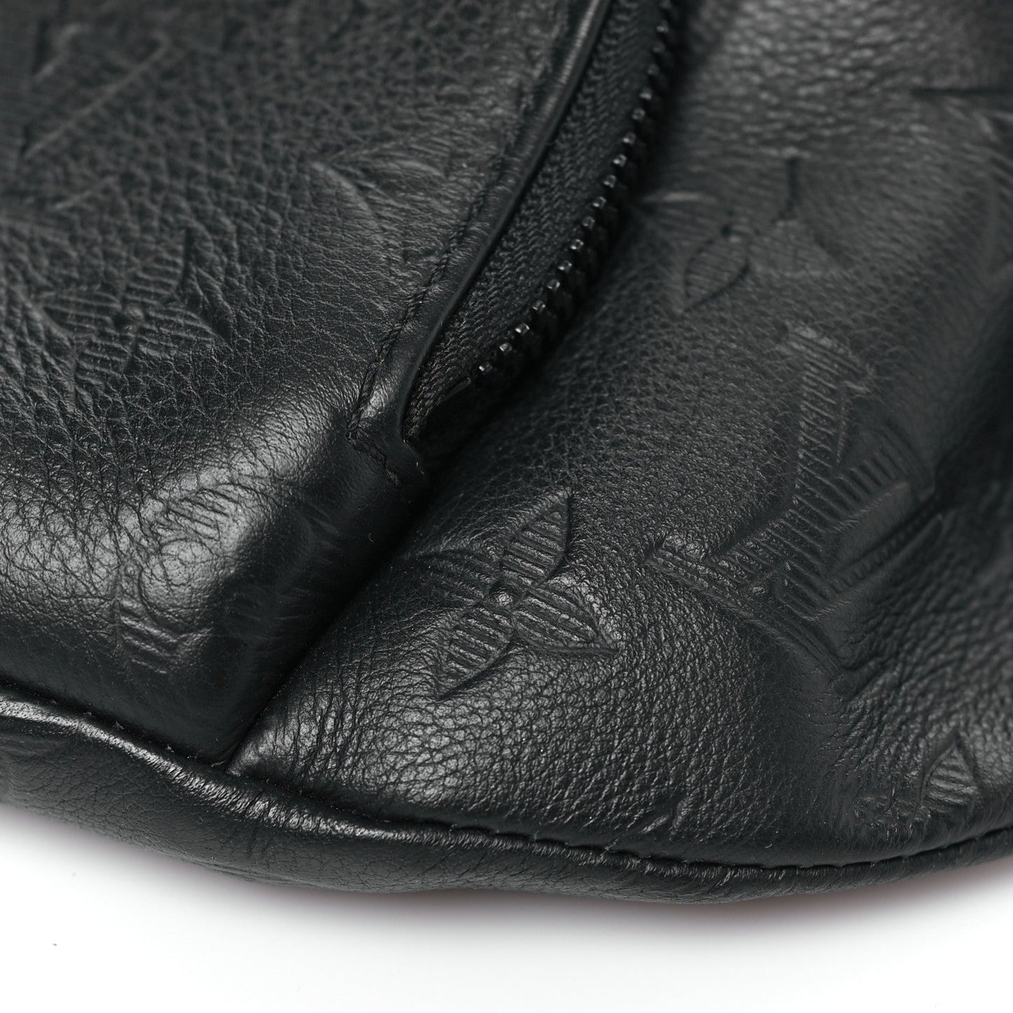 Calfskin Monogram Shadow Rush BumBag Black