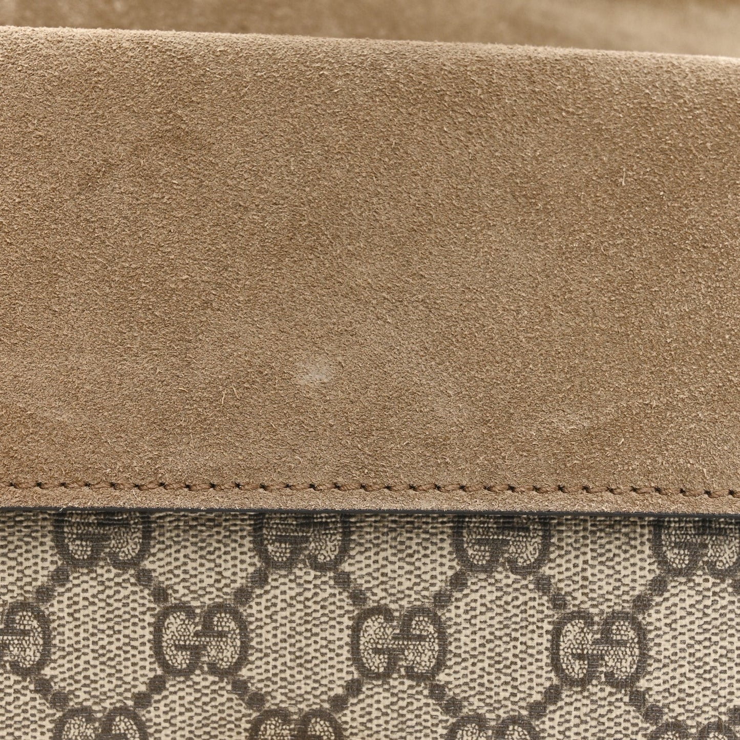 GG Supreme Monogram Mini Dionysus Shoulder Bag Taupe