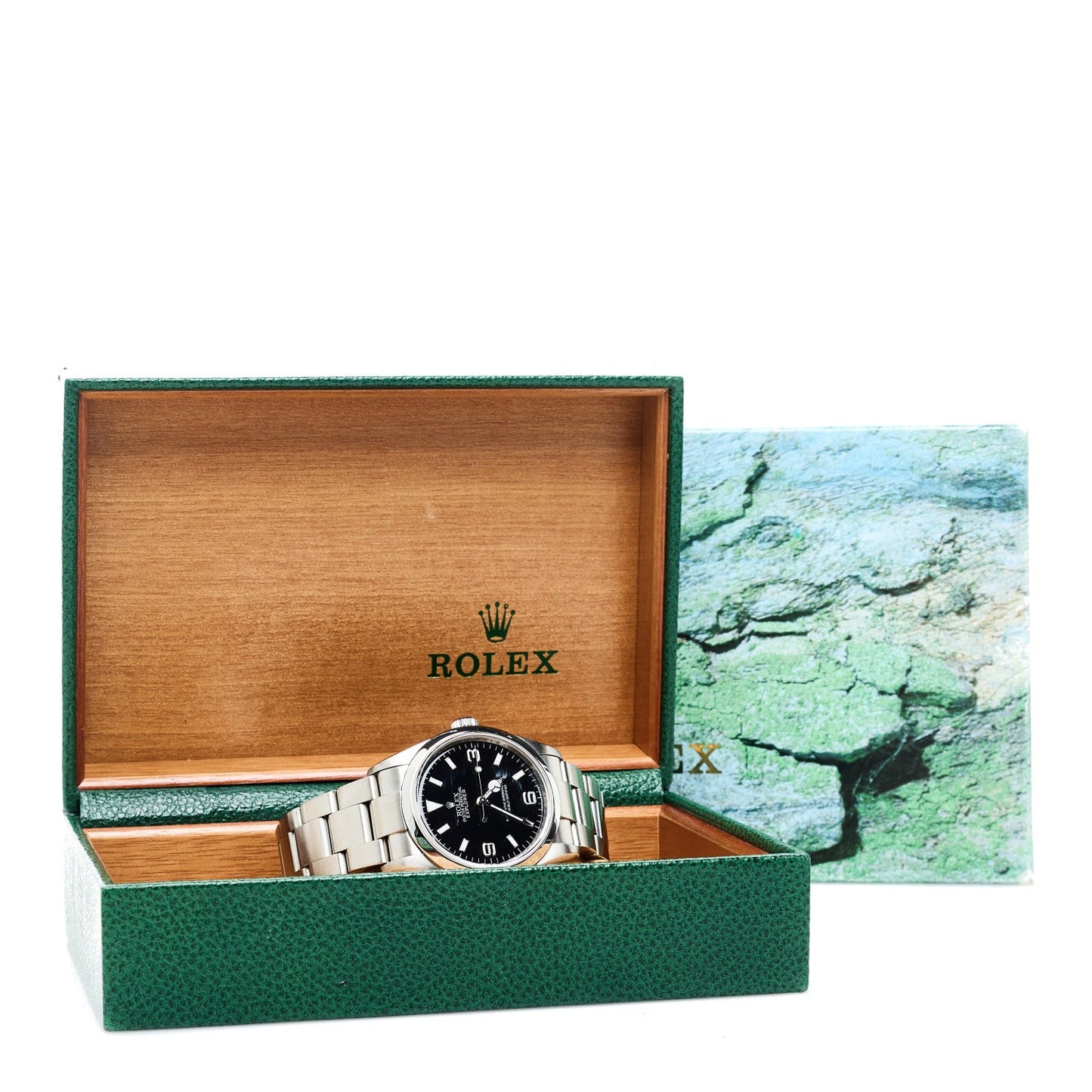 Stainless Steel 39mm Oyster Perpetual Explorer Watch Black 114270