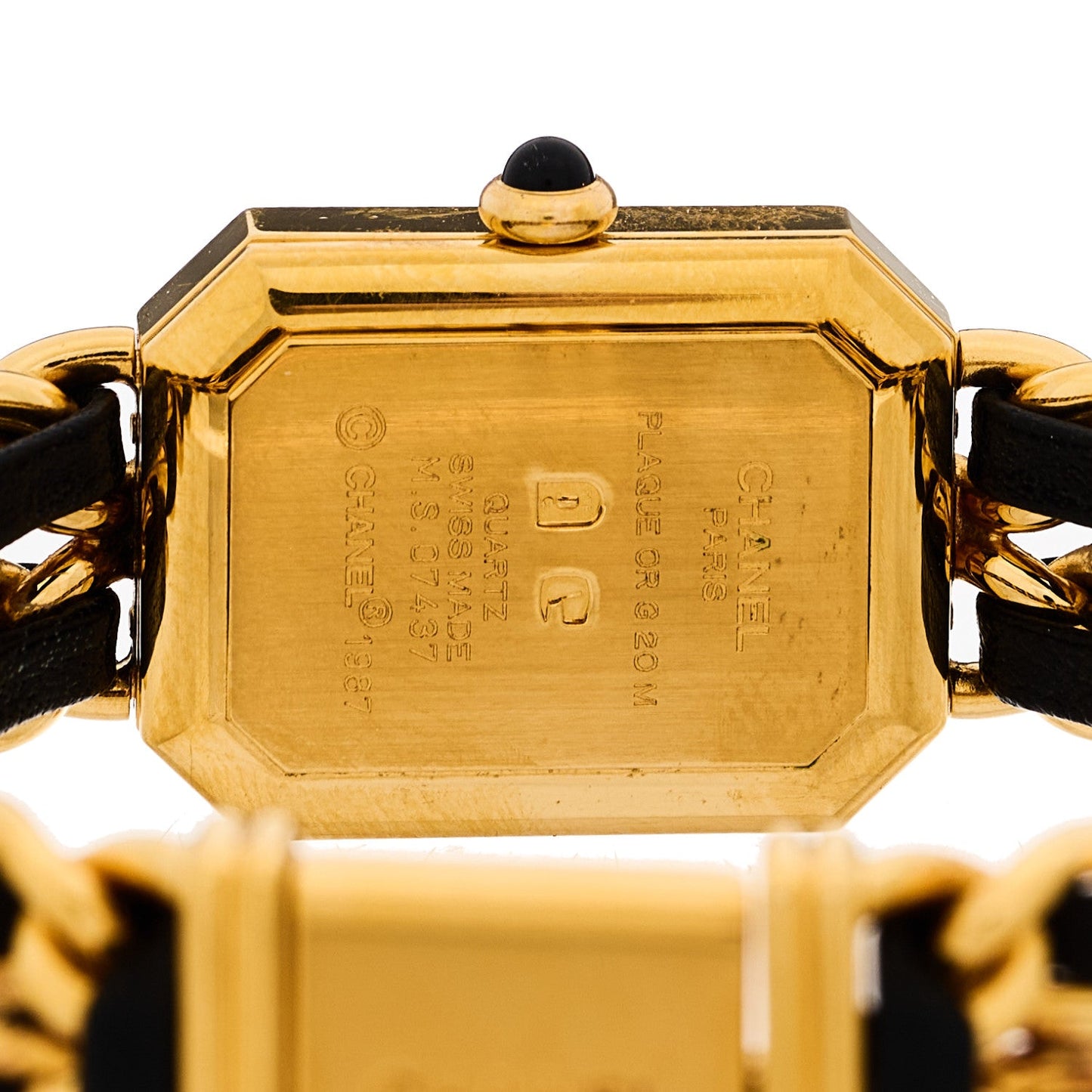 Stainless Steel Lambskin 20mm Chain Premiere Quartz Watch Gold L
