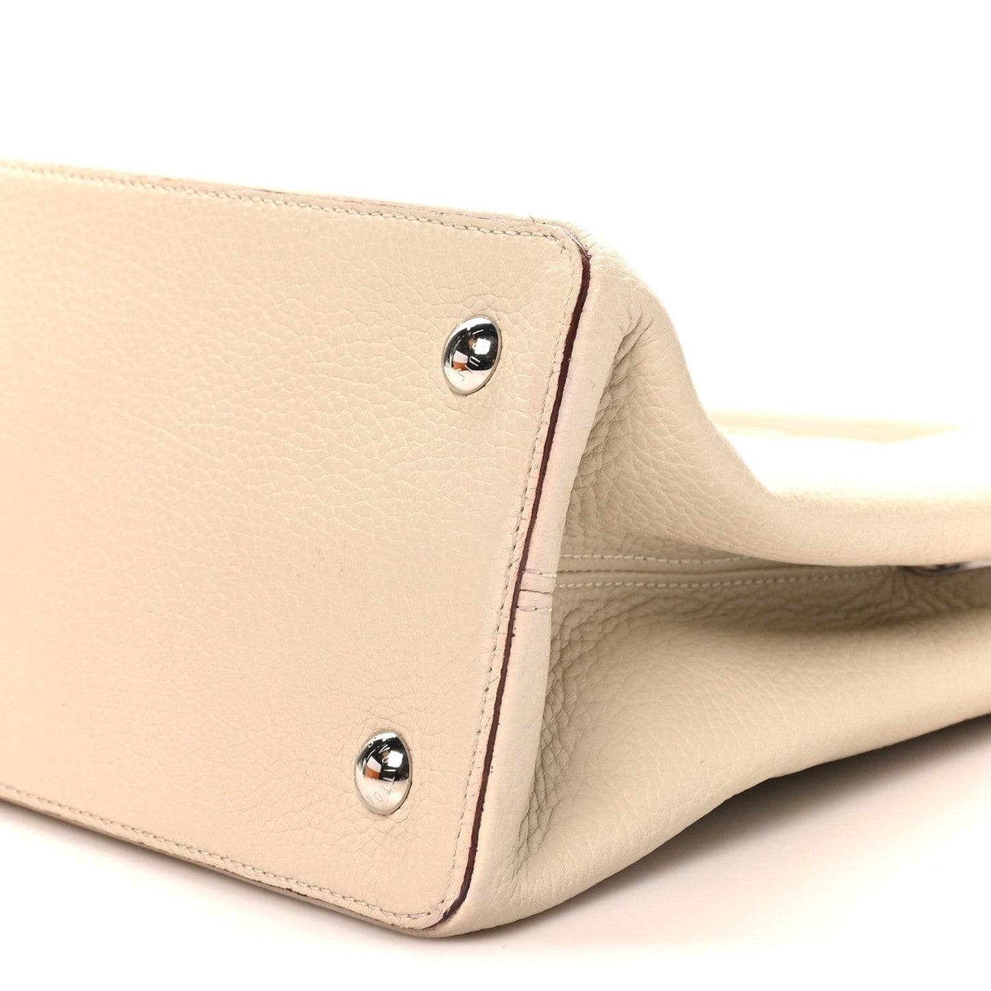 Taurillon Capucines MM Blanc Casse