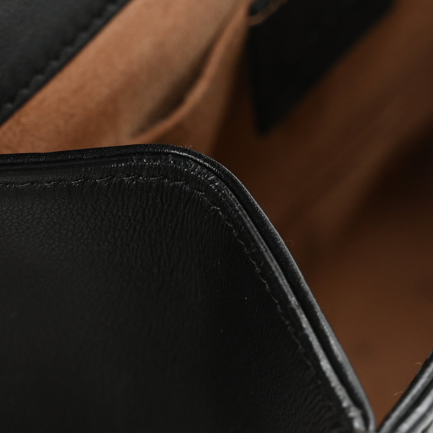 Calfskin GG Supreme Monogram Small Padlock Shoulder Bag Black Gold
