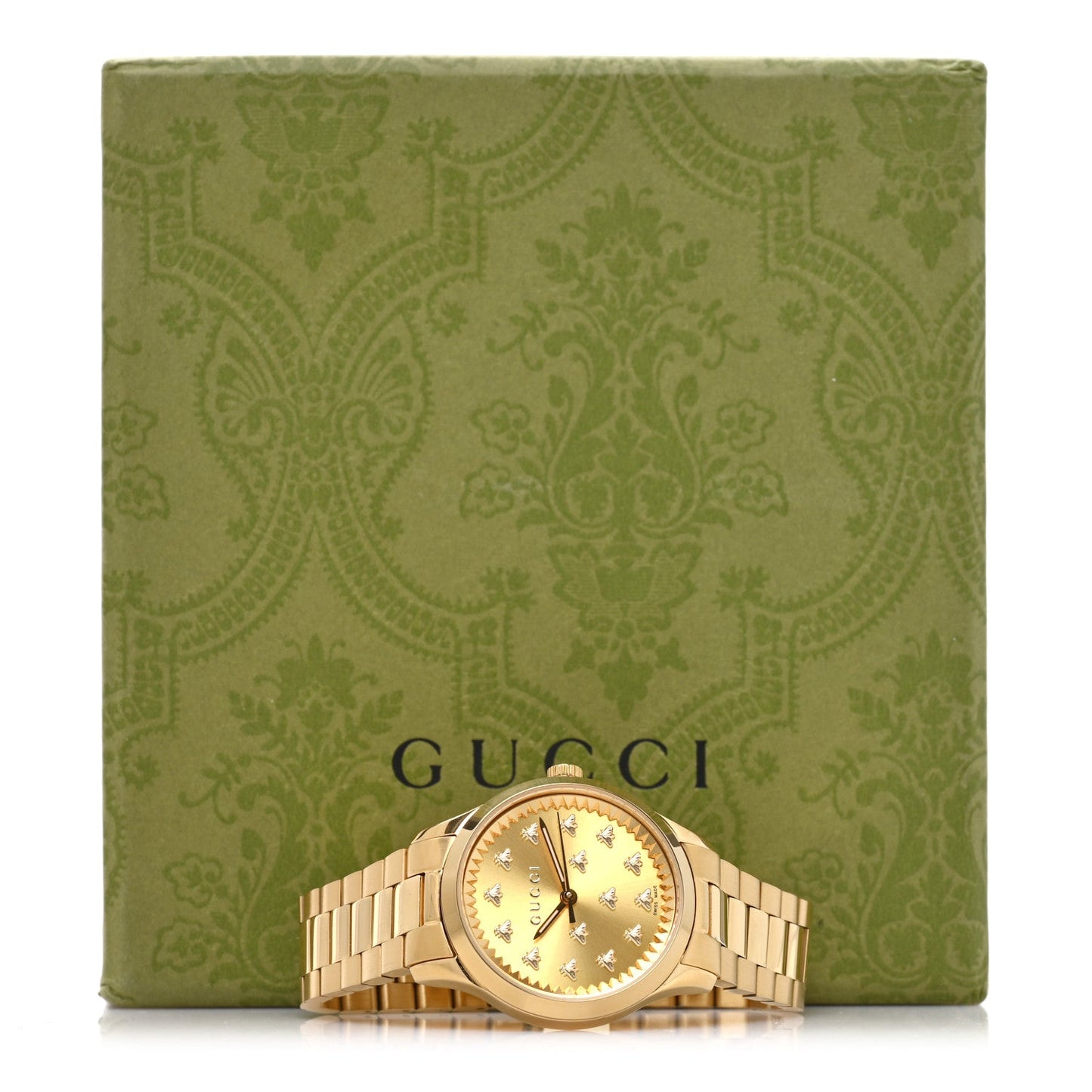 Stainless Steel 32mm G-Timeless Bee Quartz Watch Gold
