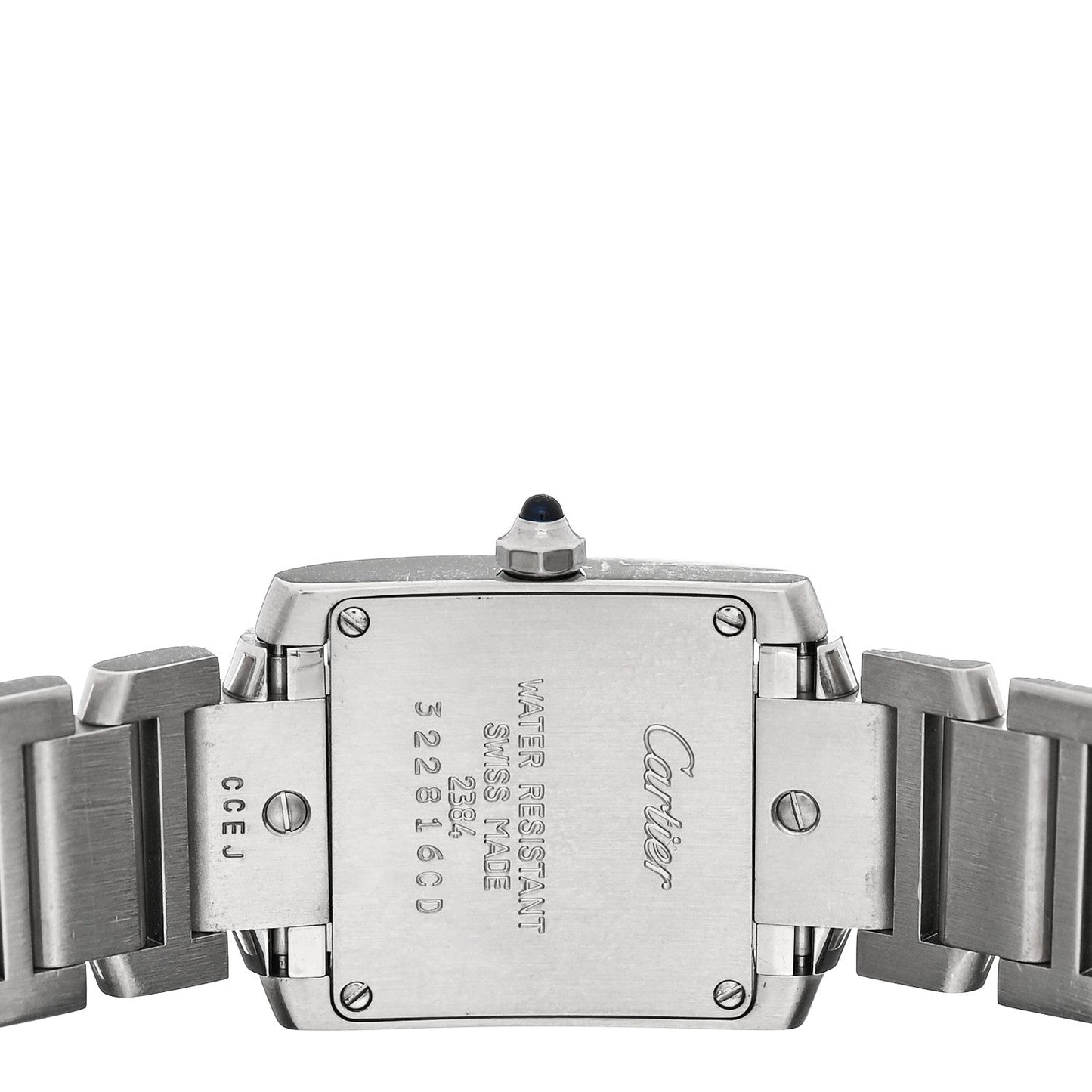 Stainless Steel 20mm Tank Francaise Quartz Watch