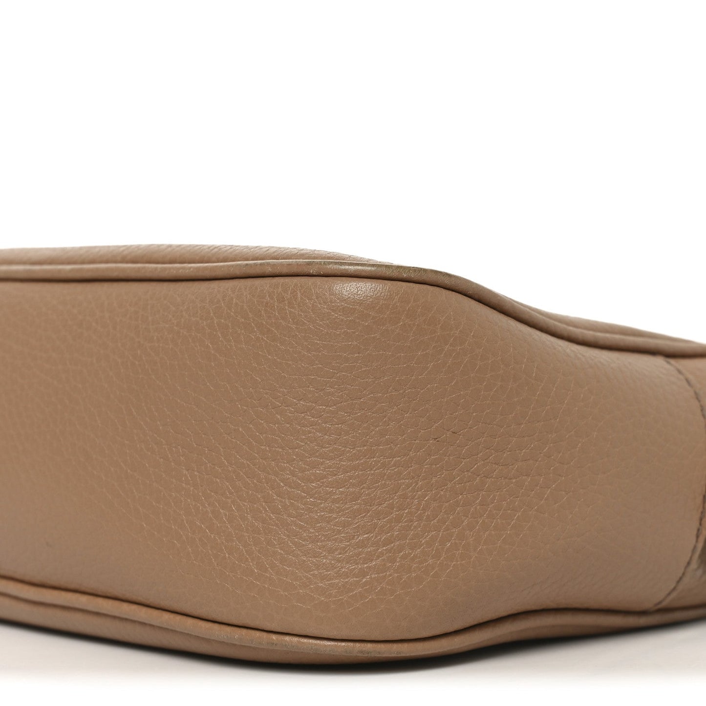 Pebbled Calfskin Small Soho Disco Bag Rose Beige