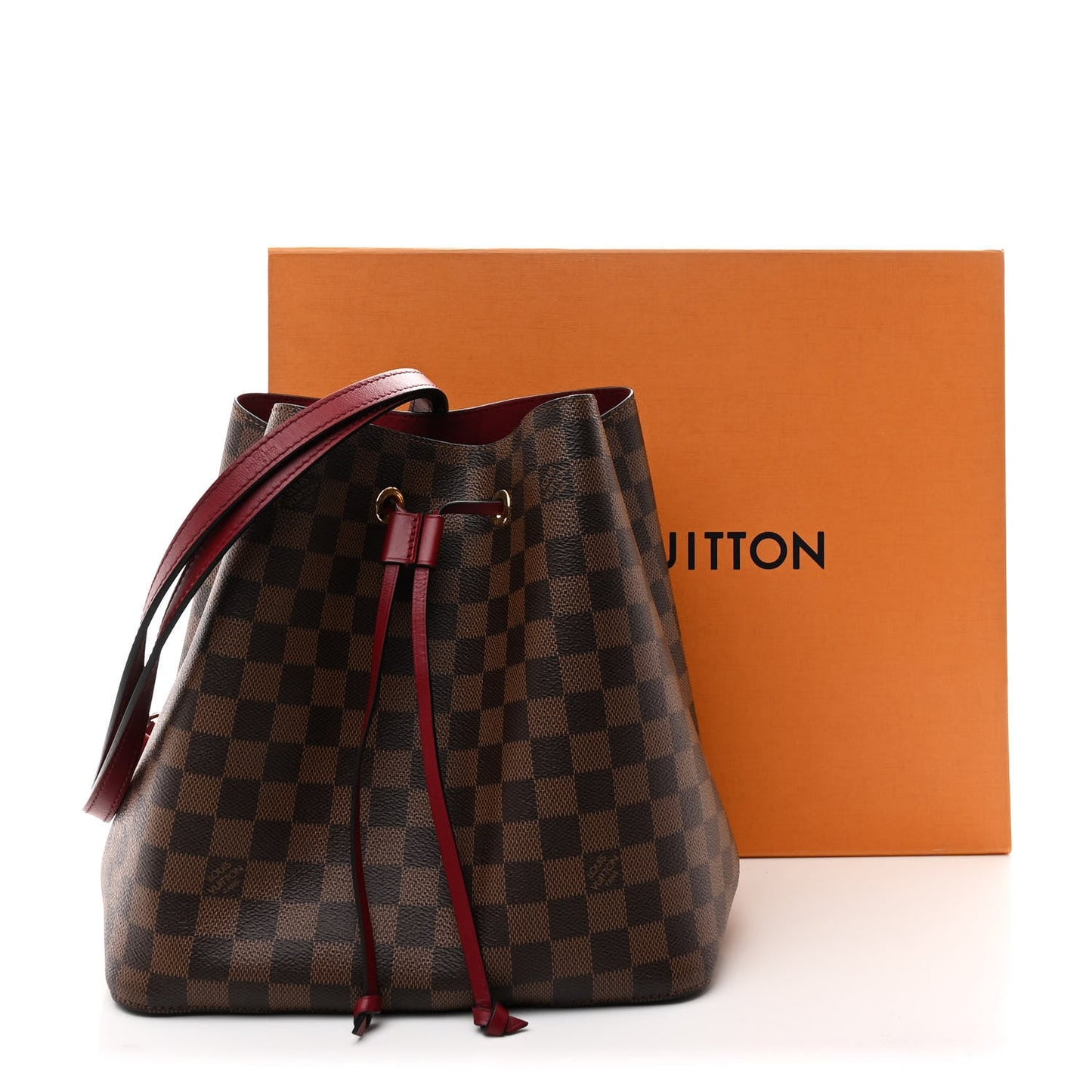 Damier Ebene Neonoe MM Cherry Berry