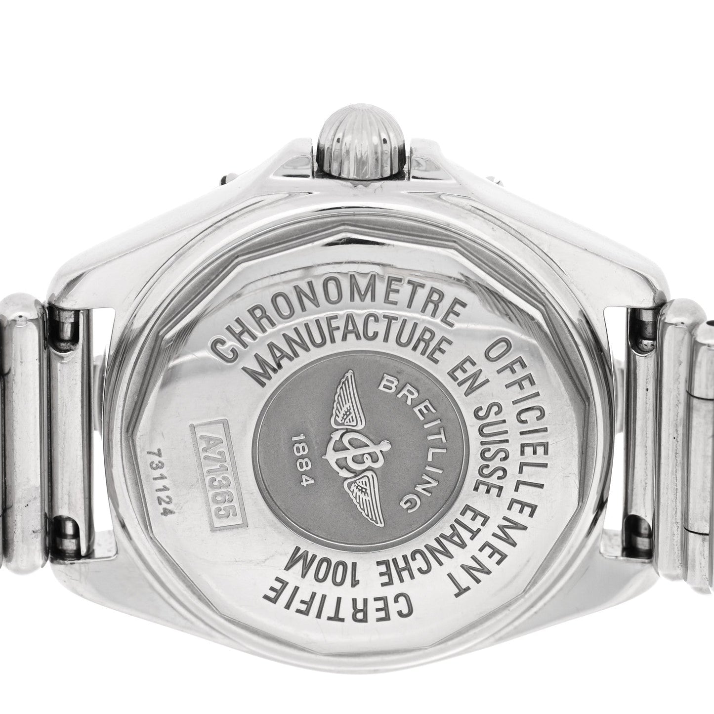 Stainless Steel Diamond Mother of Pearl 32mm Lady Cockpit Quartz Watch A71365
