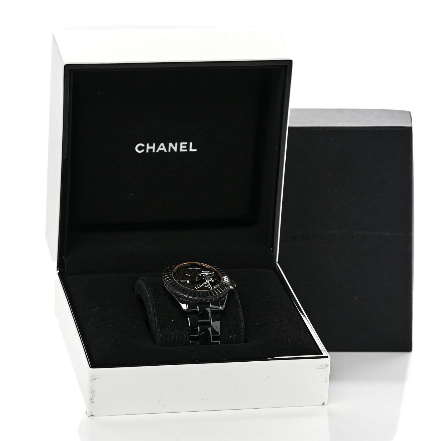 Stainless Steel Ceramic 38mm J12 Limited Edition Mademoiselle Couture Automatic Watch Black