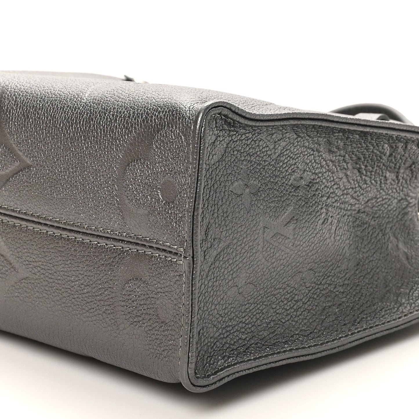 Metallic Empreinte Monogram Giant Onthego PM Gun Metal