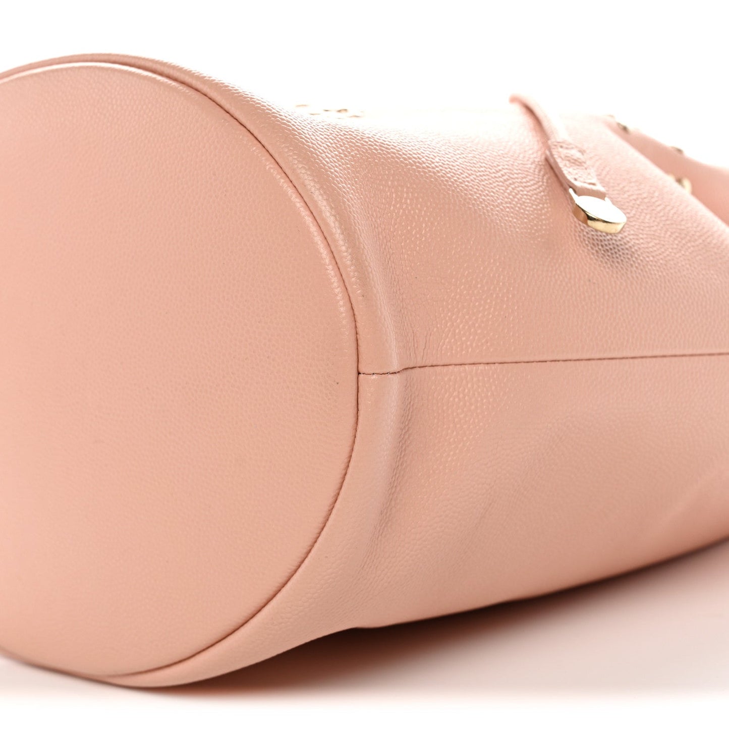 Caviar Deauville Drawstring Bucket Bag Light Pink