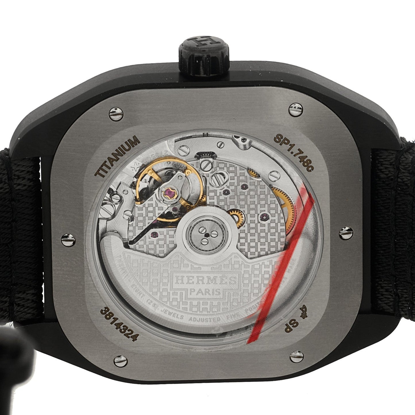 DLC Coated Titanium Rubber 39mm H08 Automatic Watch Noir