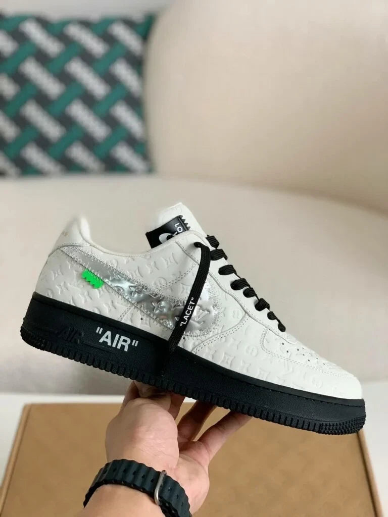 Louis Vuitton x Nike Air Force 1 Low ¡®White Black Silver¡¯