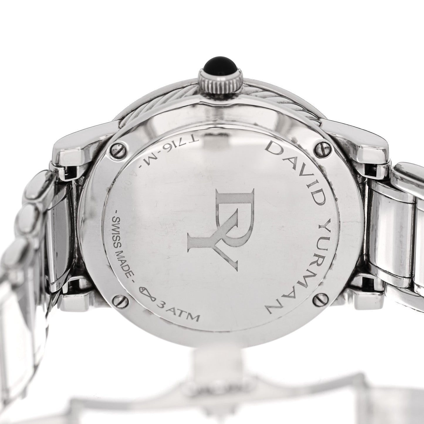 Stainless Steel Diamond 38mm Classic Quartz Watch Black