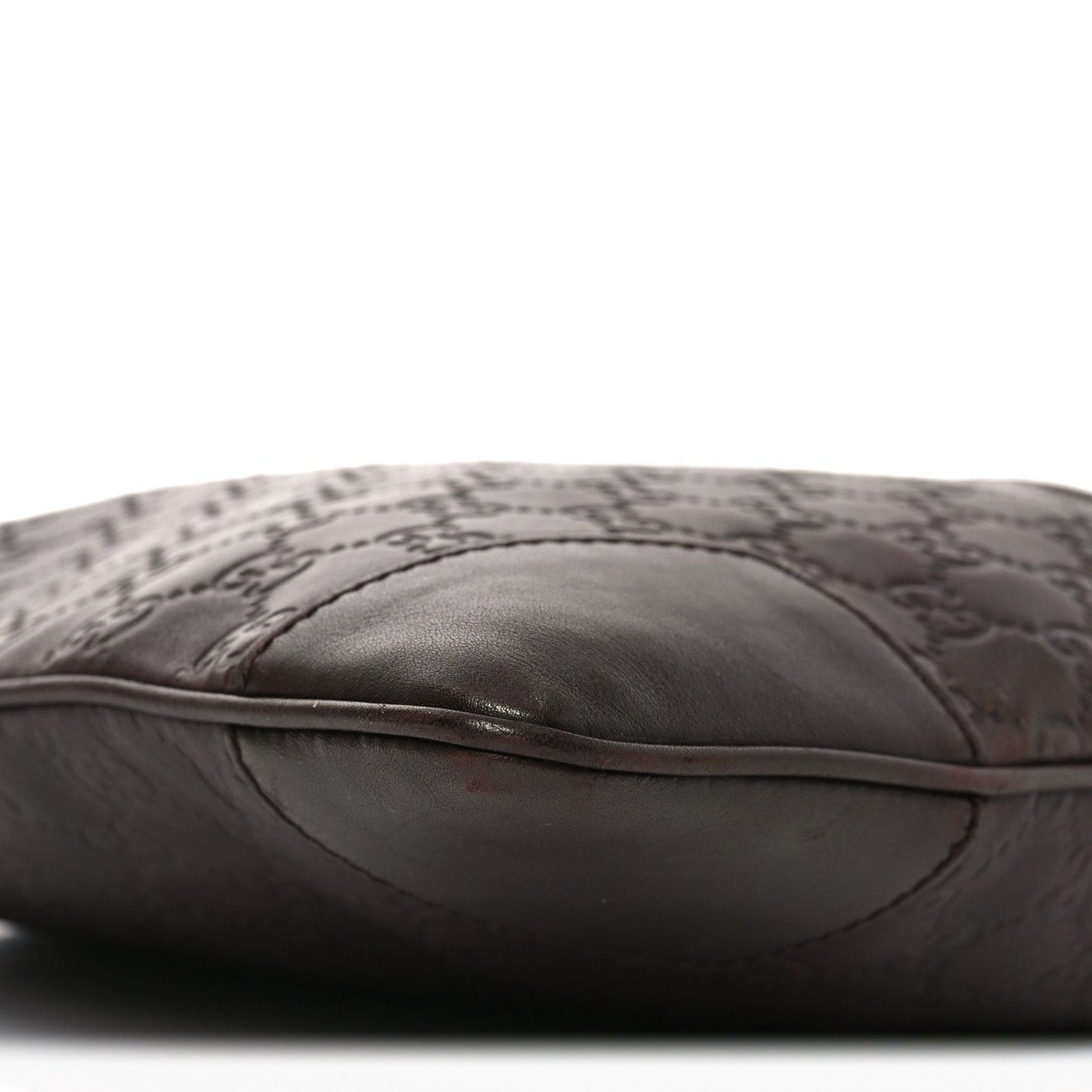 Guccissima Flat Messenger Bag Brown Dark Brown