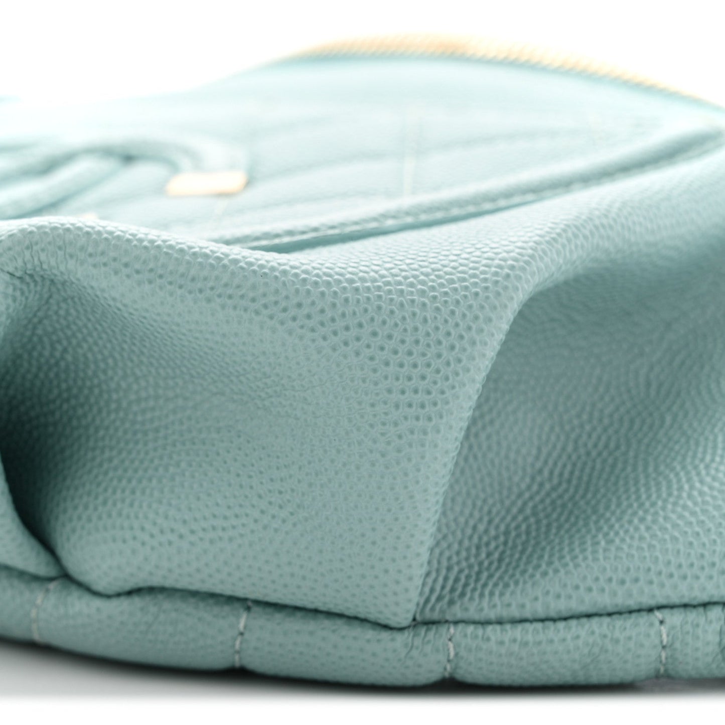 Caviar Quilted Filigree Waist Bag Light Blue
