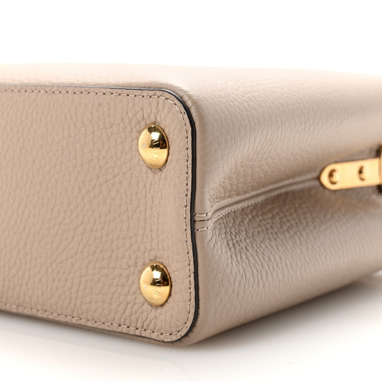 Taurillon Snakeskin Capucines BB Galet