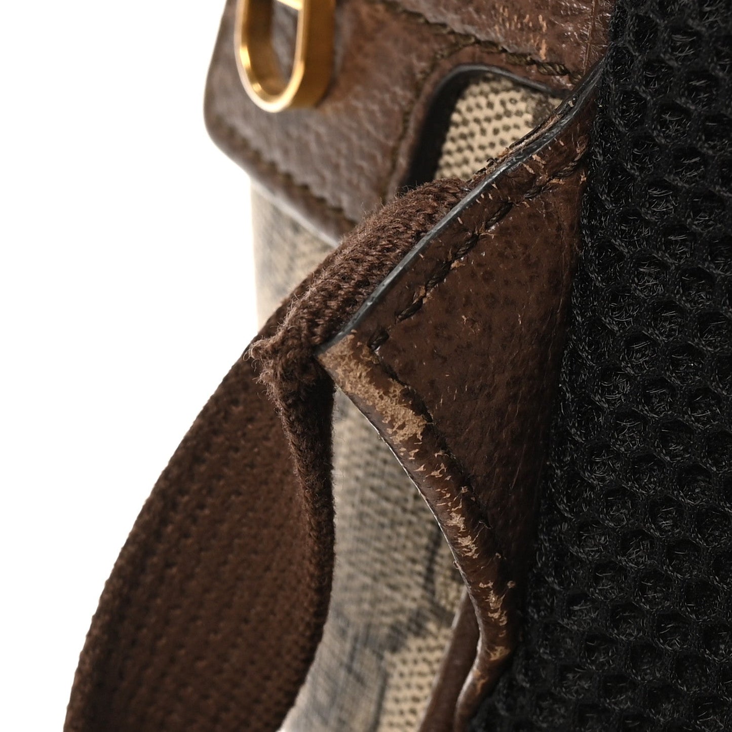 GG Supreme Monogram Medium Ophidia Day Backpack Brown