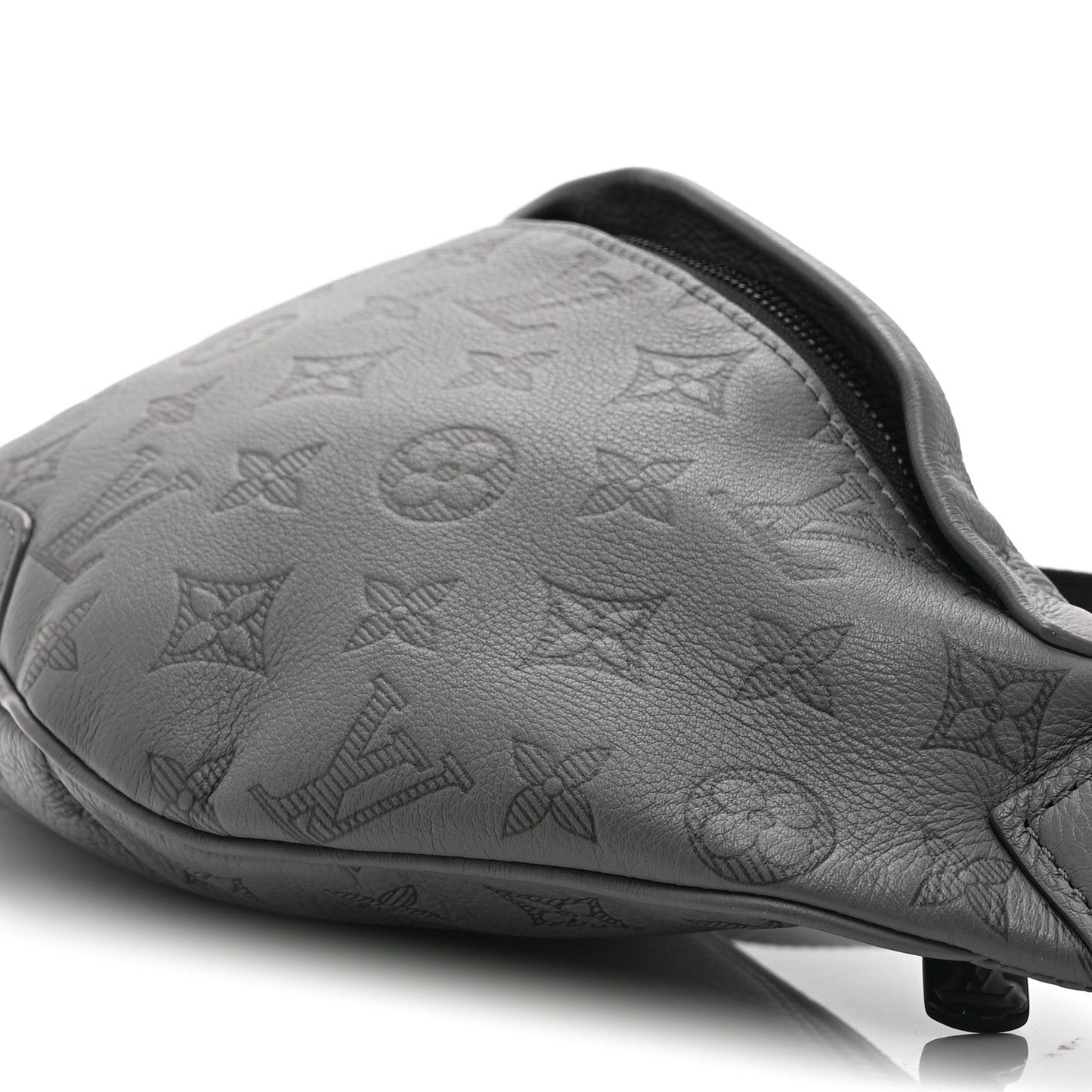 Calfskin Monogram Shadow Discovery Bumbag PM Gray