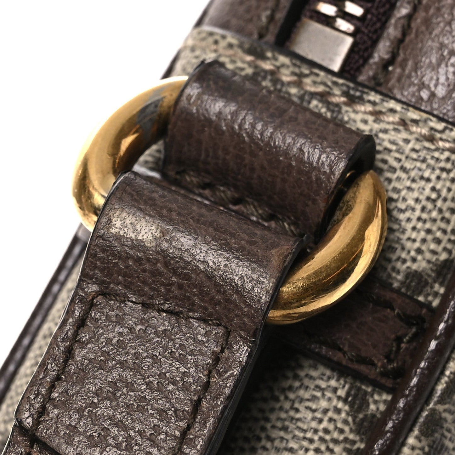 GG Supreme Monogram Web Mini Ophidia Messenger Brown