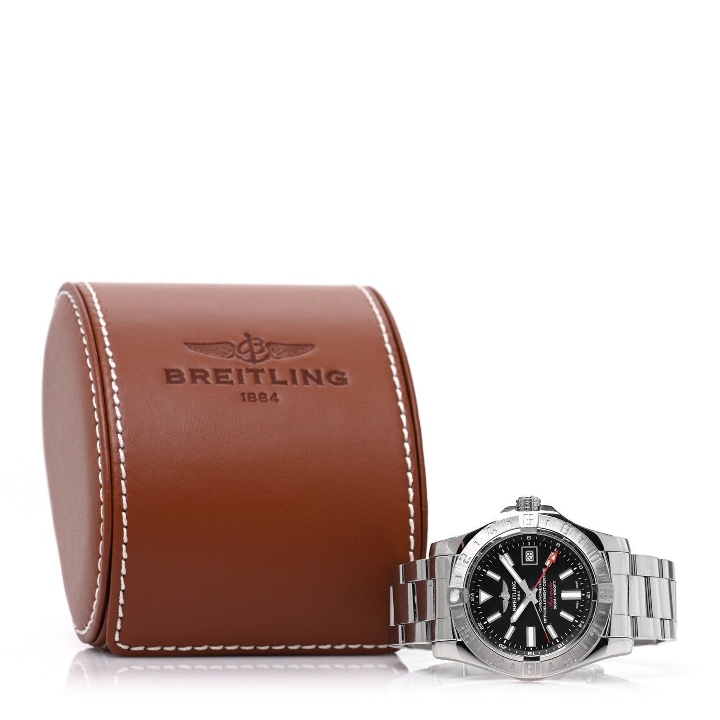 Stainless Steel 43mm Avenger II GMT Automatic Watch Black A32390