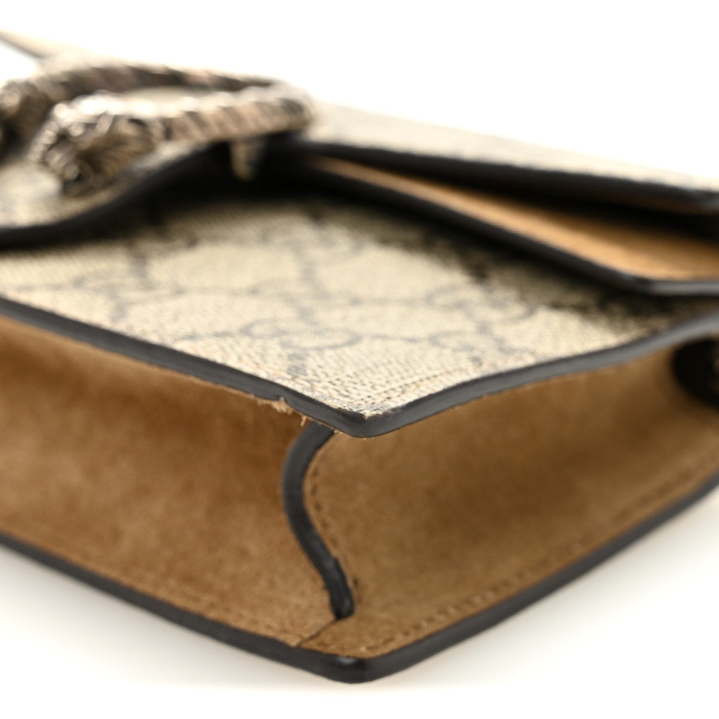 GG Supreme Monogram Super Mini Dionysus Shoulder Bag Taupe