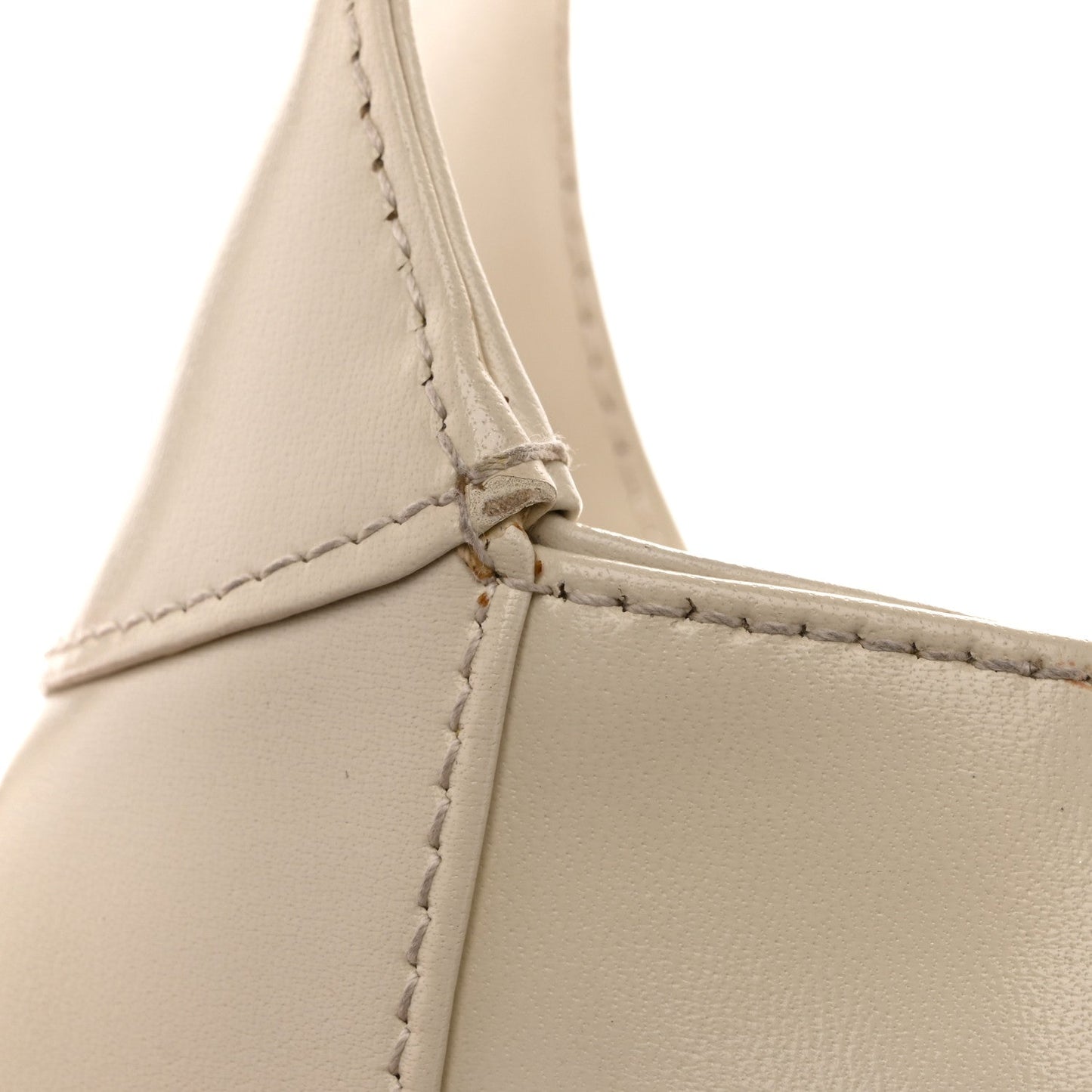 Boarded Dyana Lux Calfskin Small Jackie 1961 Hobo Mystic White