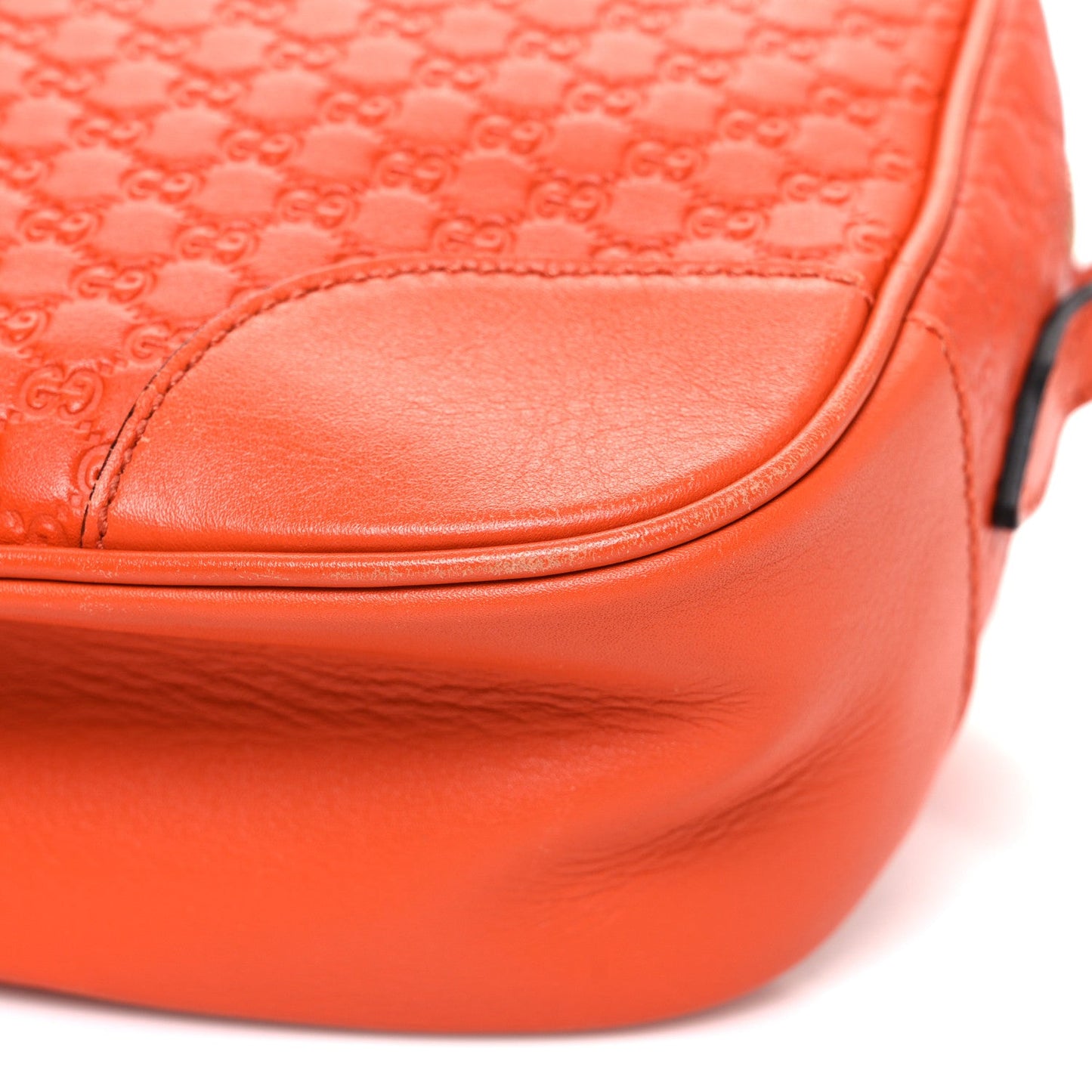 Soft Microguccissima Mini Bree Messenger Bag Sun Orange