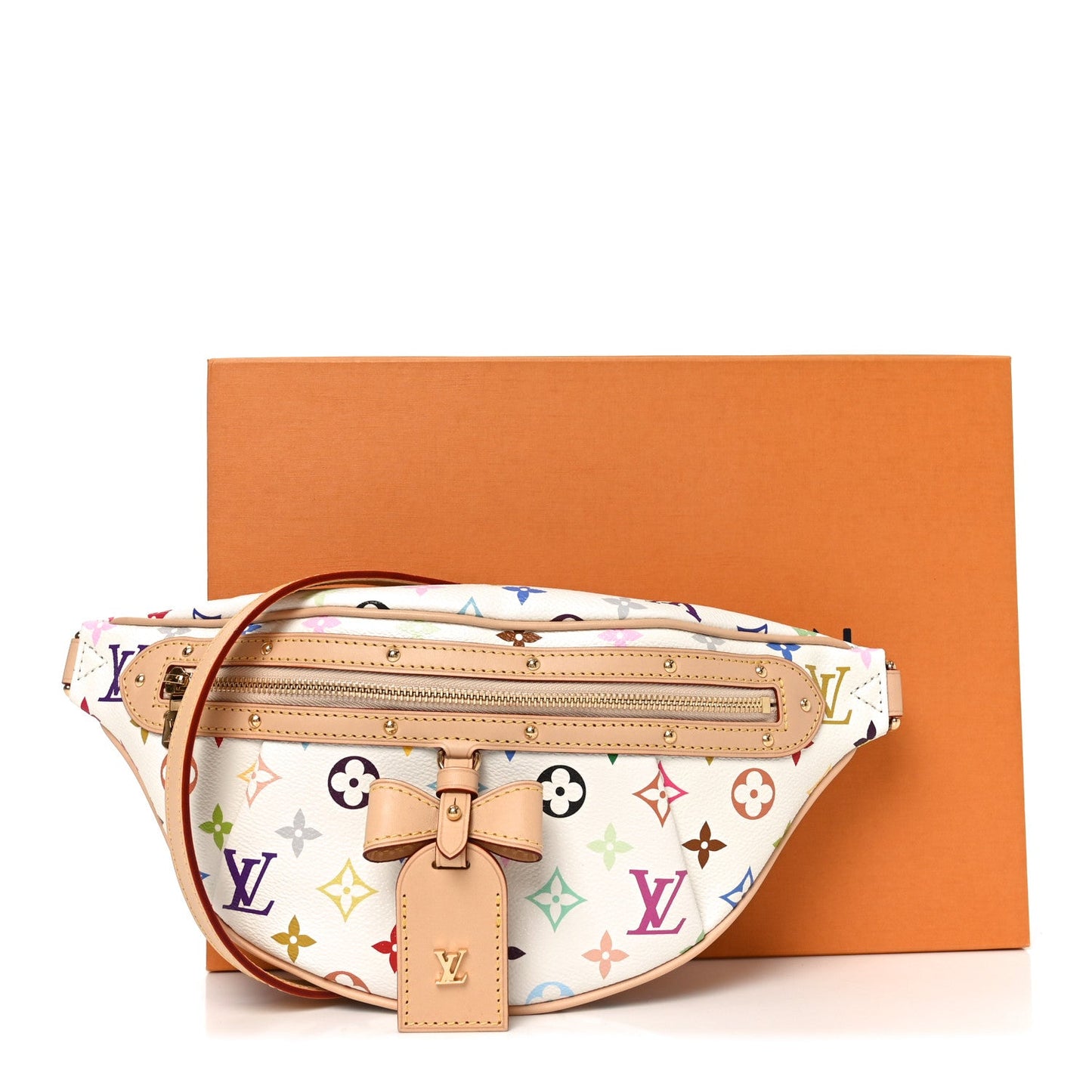 LV X TM Monogram Multicolor High Rise Bumbag White