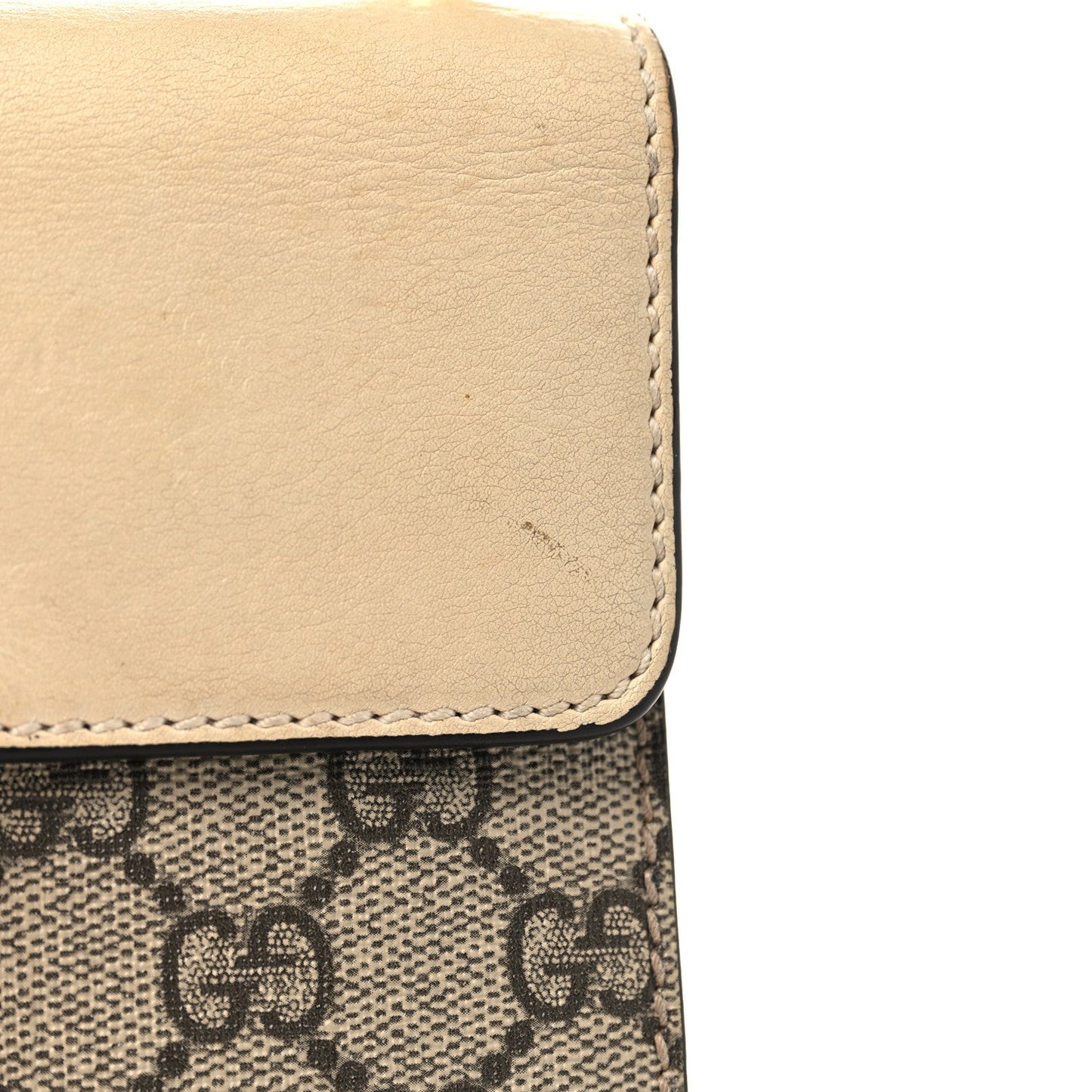 GG Supreme Monogram Calfskin Small Padlock Shoulder Bag Beige Mystic White Sun Oil